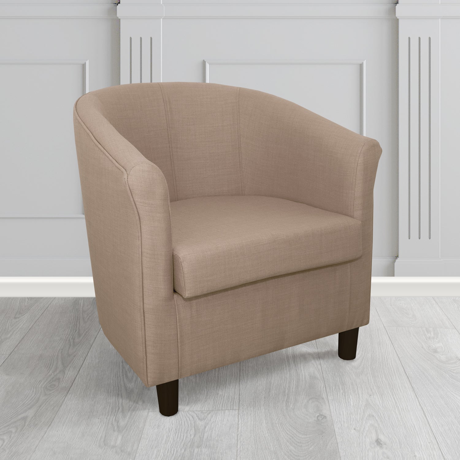 Tuscany Tub Chair in Romo Osumi Plain Cotton Blend Crib 5 Fabric