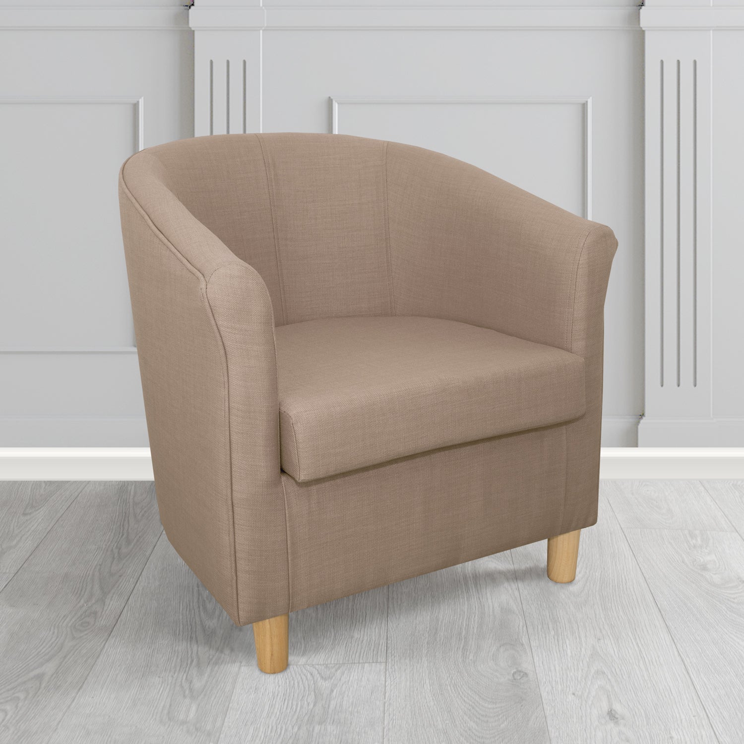 Tuscany Tub Chair in Romo Osumi Plain Cotton Blend Crib 5 Fabric