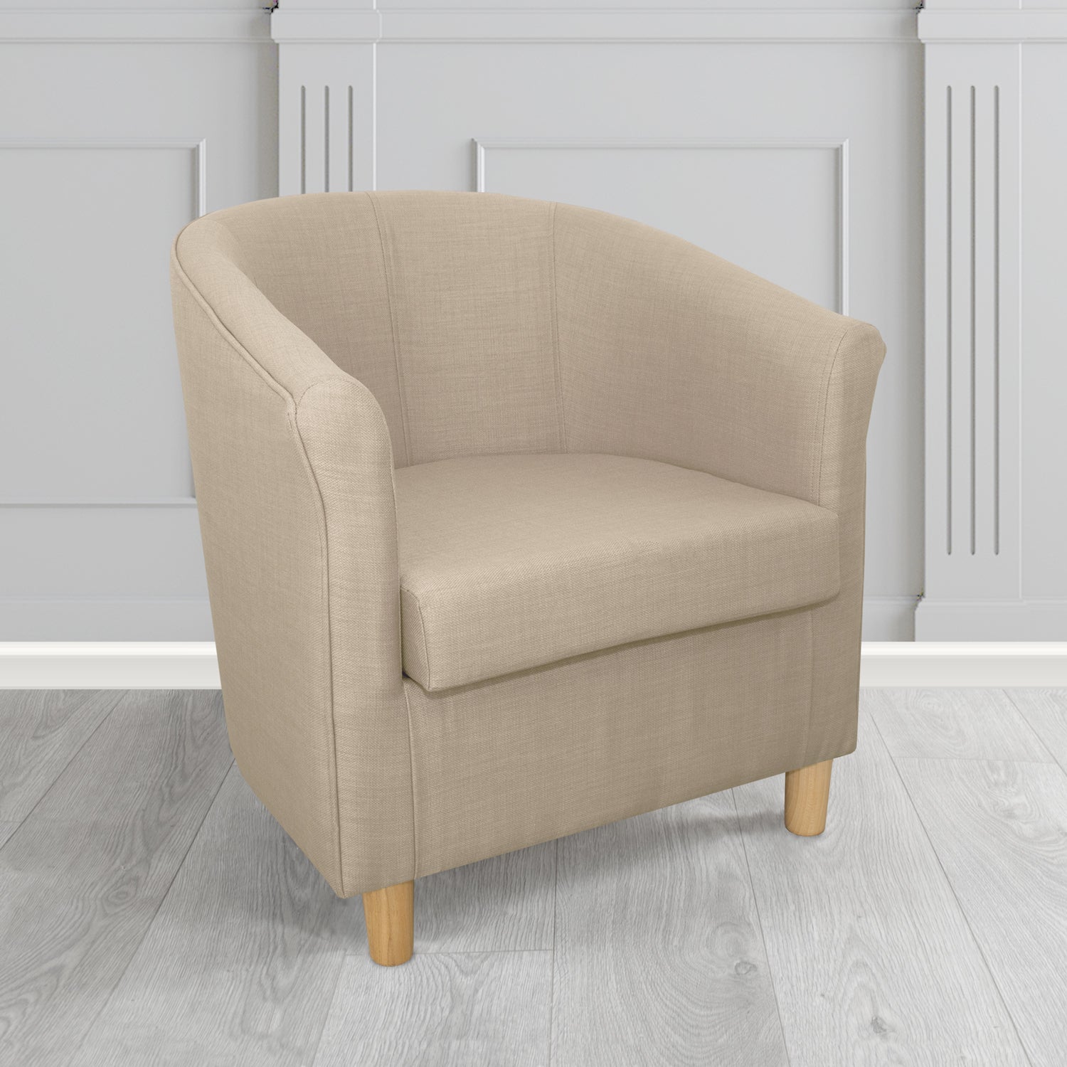 Tuscany Tub Chair in Romo Osumi Plain Cotton Blend Crib 5 Fabric