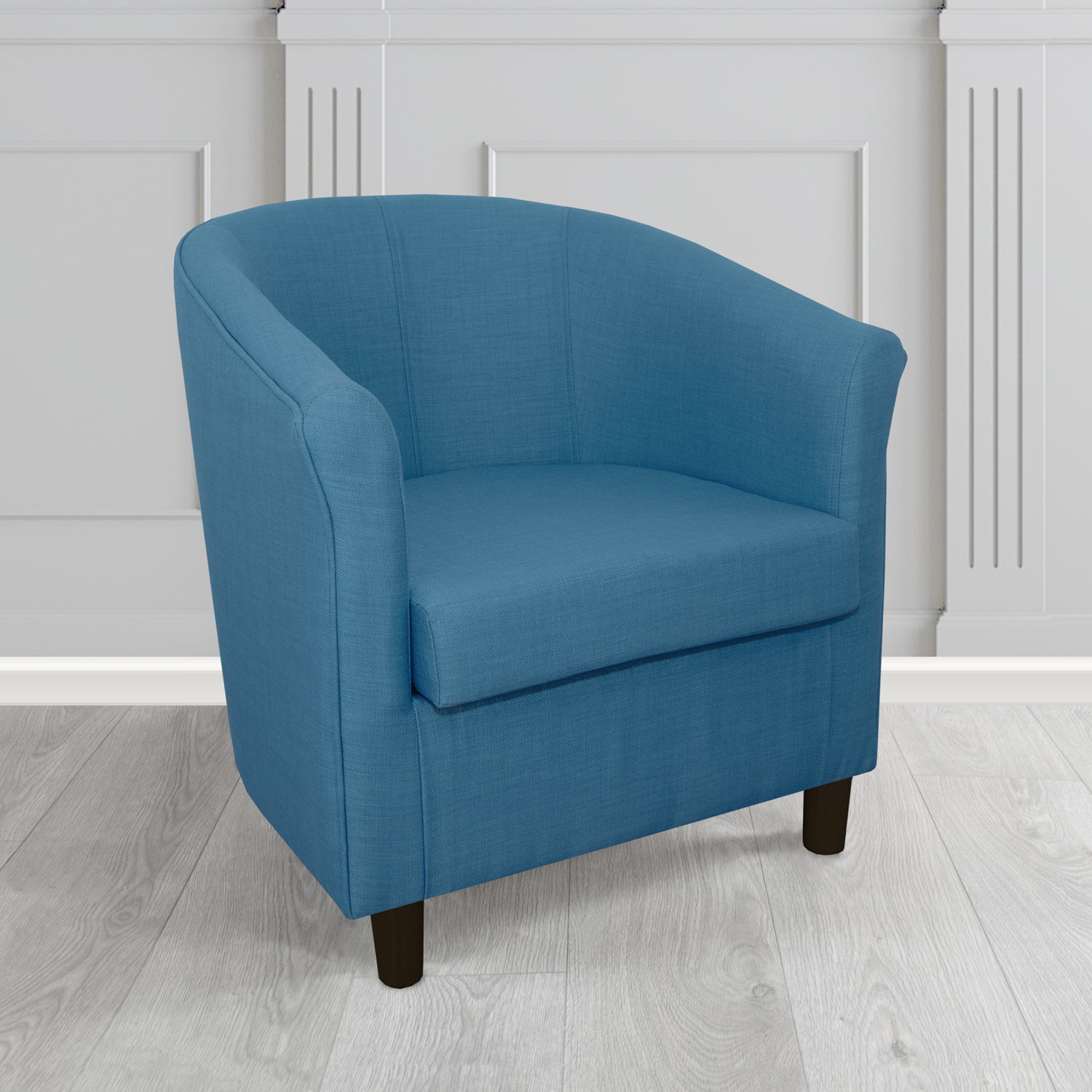 Tuscany Tub Chair in Romo Osumi Plain Cotton Blend Crib 5 Fabric