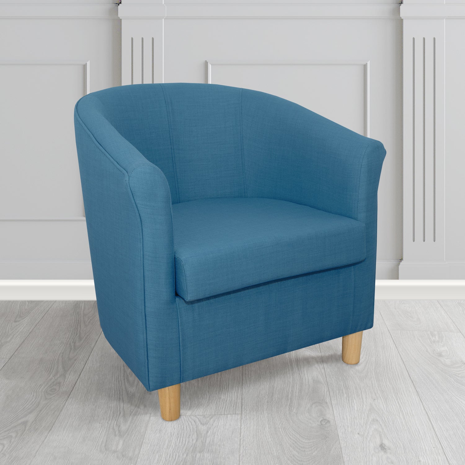 Tuscany Tub Chair in Romo Osumi Plain Cotton Blend Crib 5 Fabric