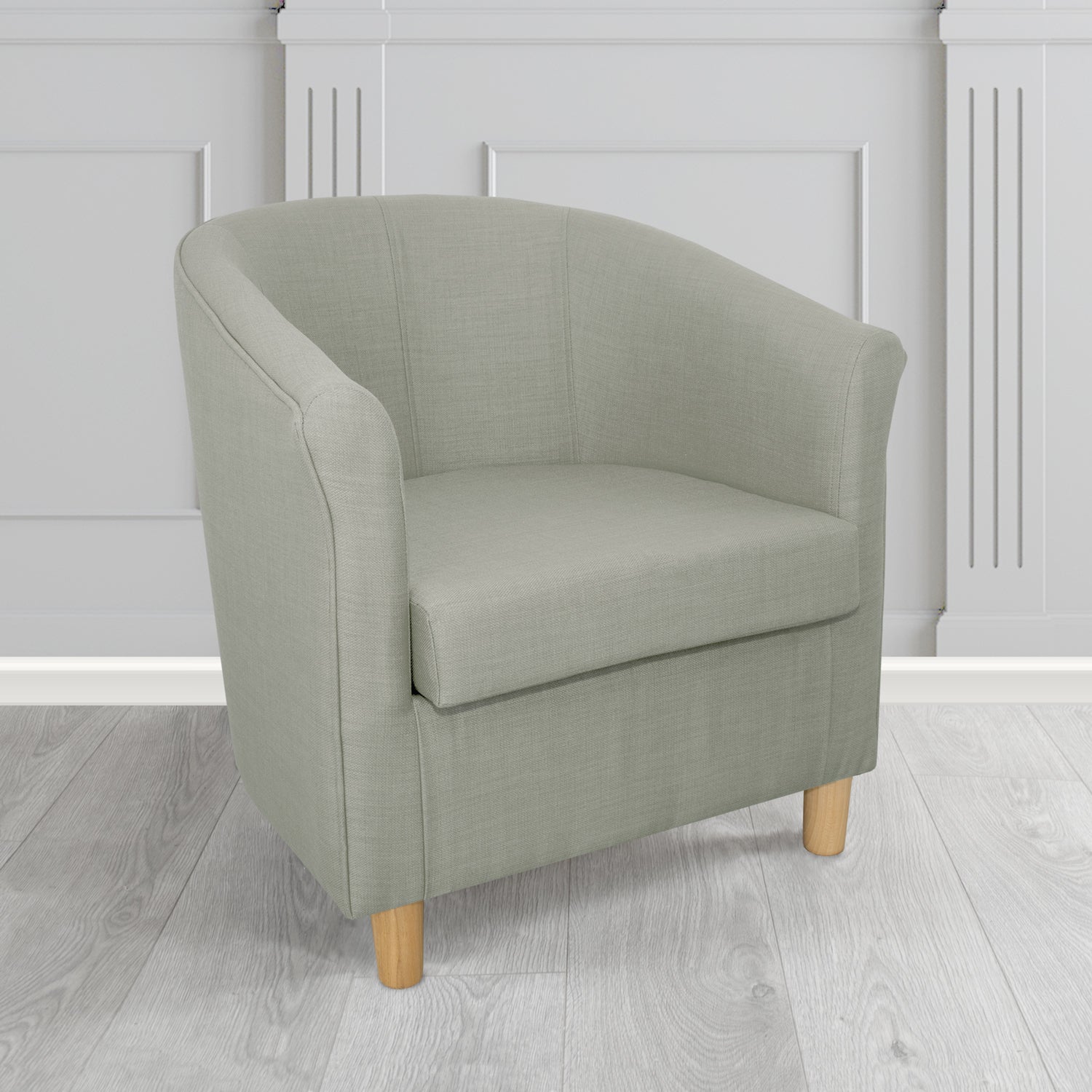 Tuscany Tub Chair in Romo Osumi Plain Cotton Blend Crib 5 Fabric