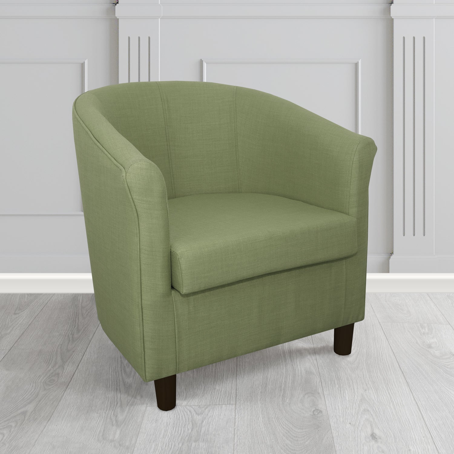 Tuscany Tub Chair in Romo Osumi Plain Cotton Blend Crib 5 Fabric