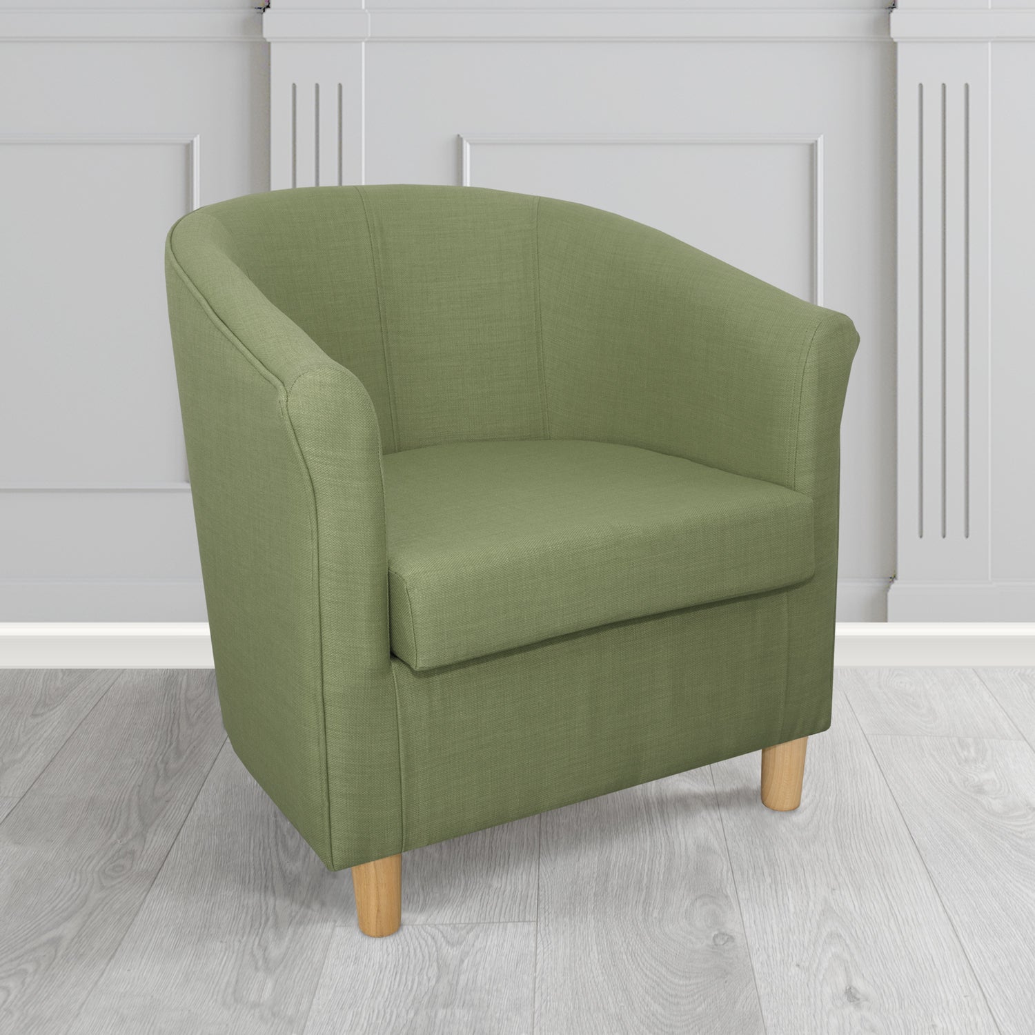 Tuscany Tub Chair in Romo Osumi Plain Cotton Blend Crib 5 Fabric