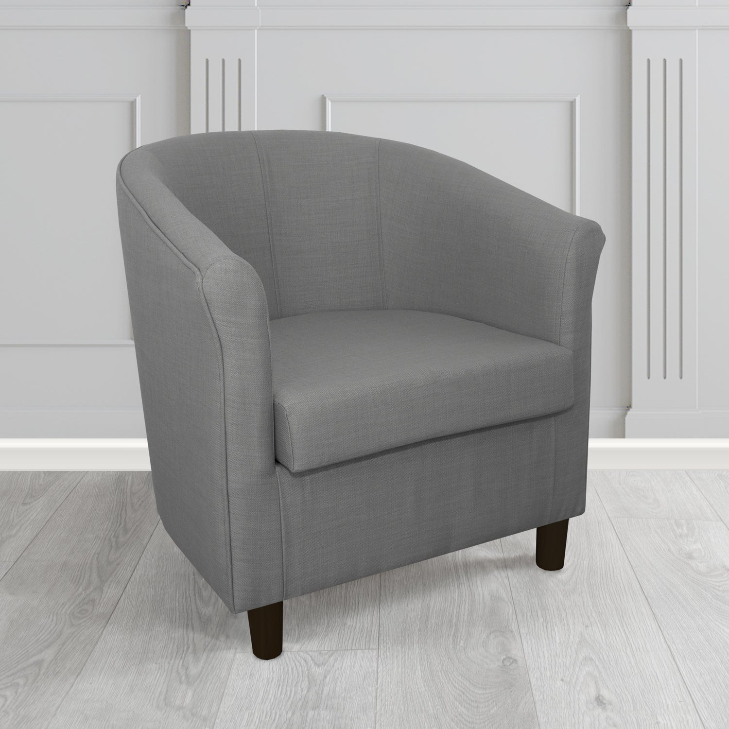 Tuscany Tub Chair in Romo Osumi Plain Cotton Blend Crib 5 Fabric
