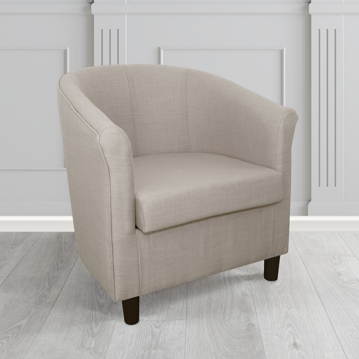 Tuscany Tub Chair in Romo Osumi Plain Cotton Blend Crib 5 Fabric