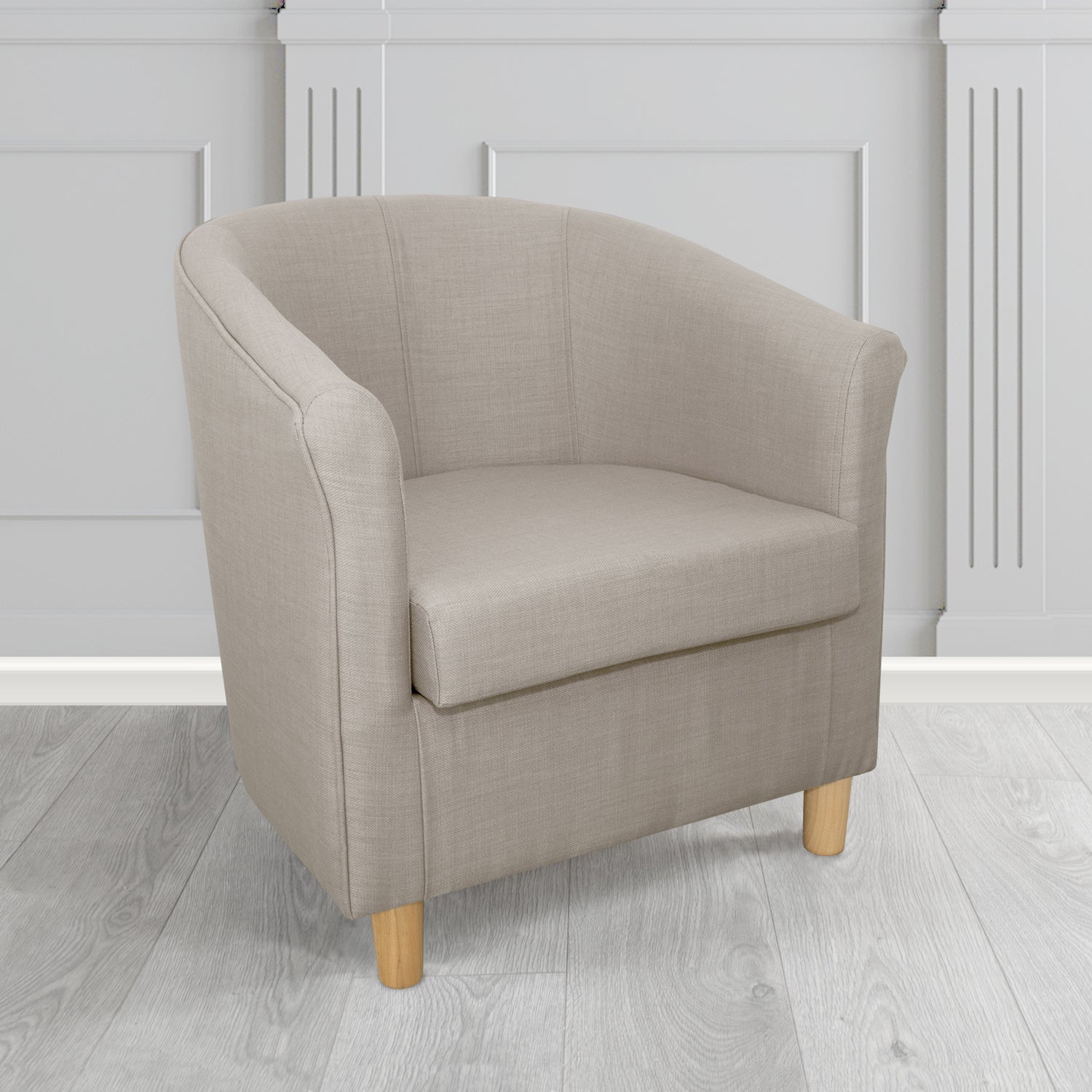 Tuscany Tub Chair in Romo Osumi Plain Cotton Blend Crib 5 Fabric