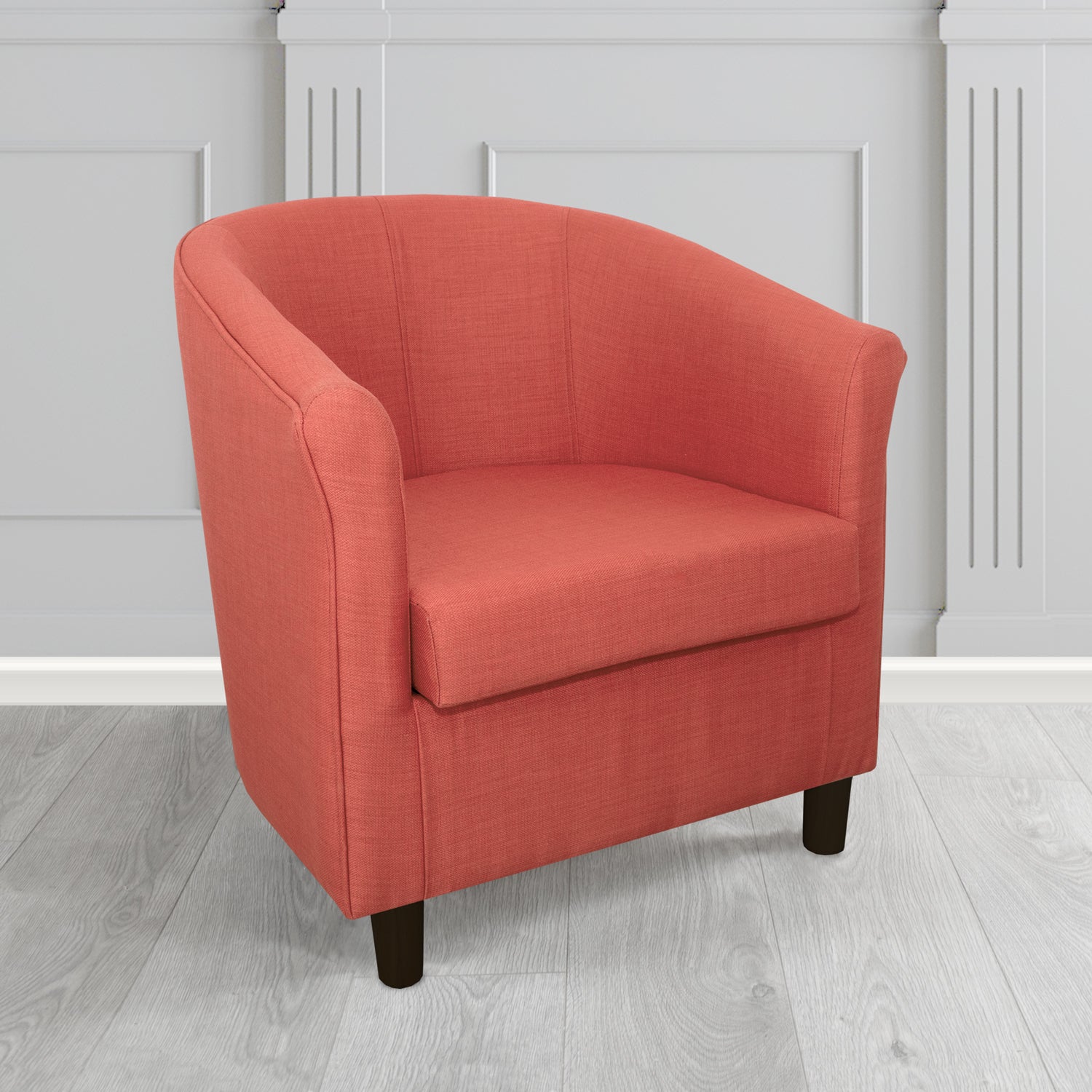 Tuscany Tub Chair in Romo Osumi Plain Cotton Blend Crib 5 Fabric