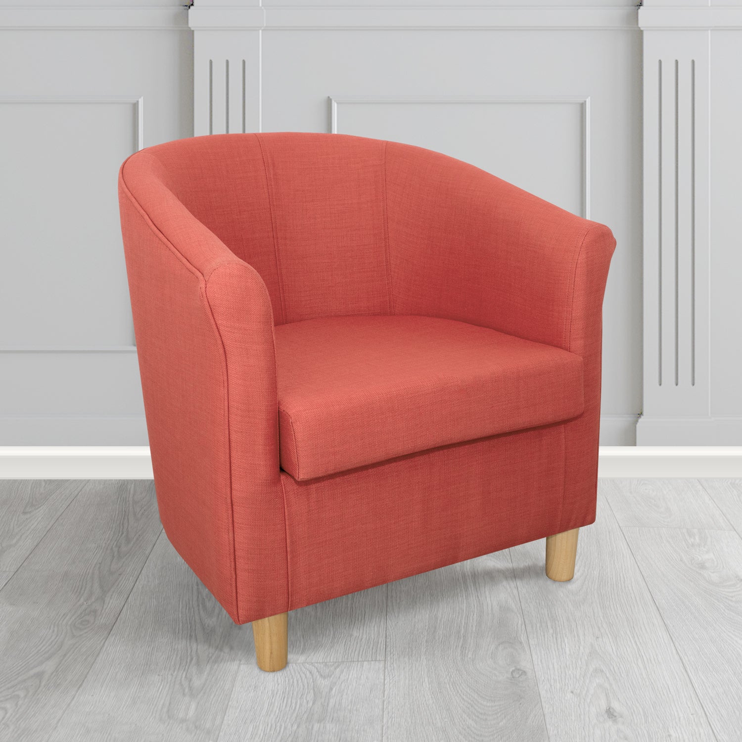 Tuscany Tub Chair in Romo Osumi Plain Cotton Blend Crib 5 Fabric