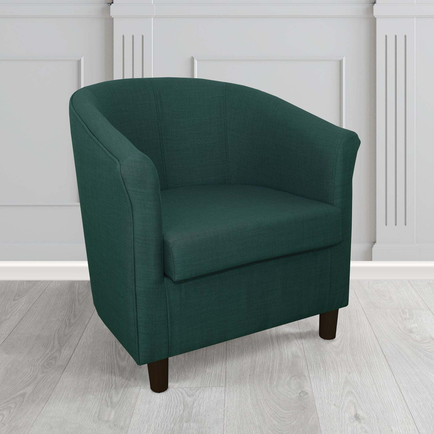 Tuscany Tub Chair in Romo Osumi Plain Cotton Blend Crib 5 Fabric