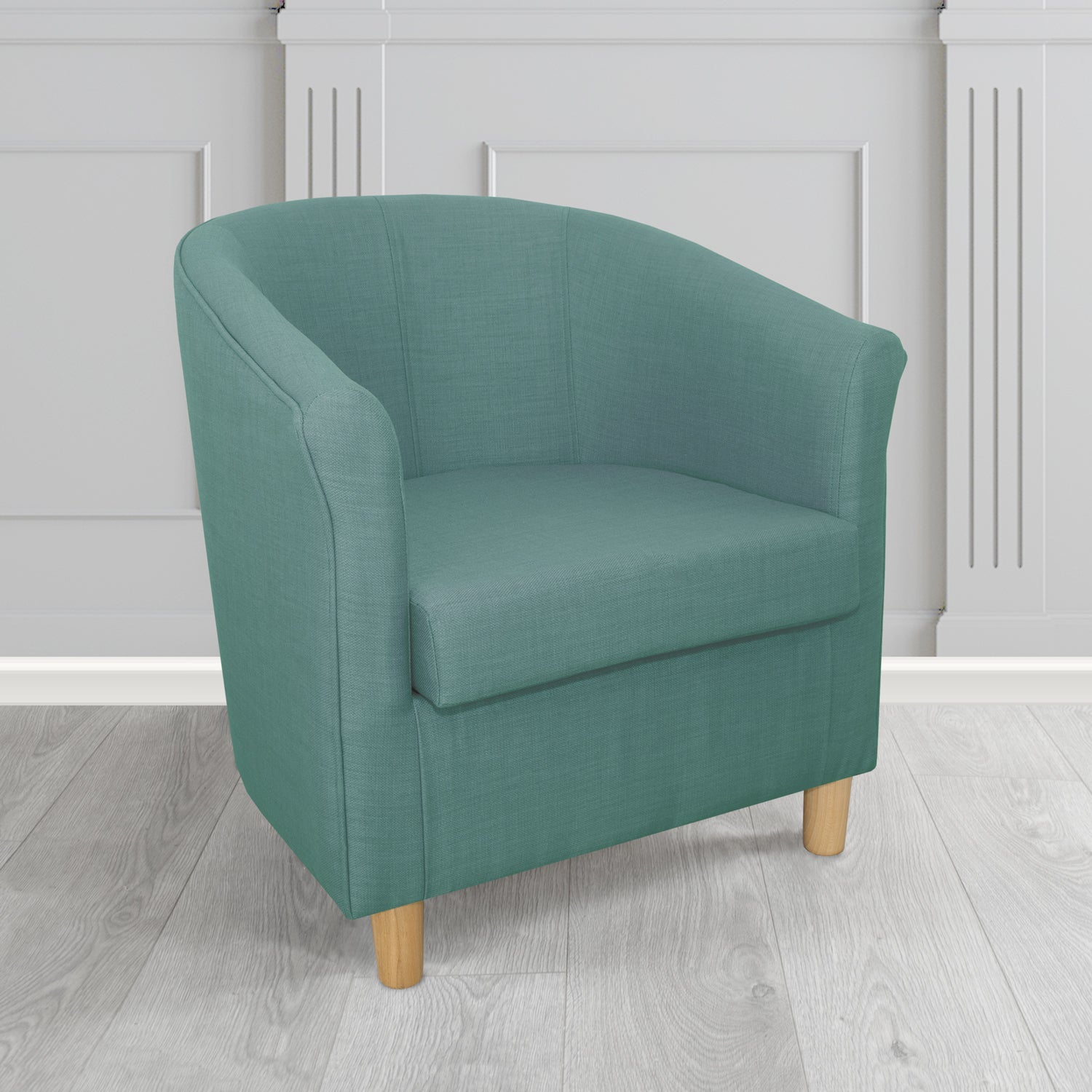 Tuscany Tub Chair in Romo Osumi Hunter Plain Cotton Blend Fabric - Ex Display