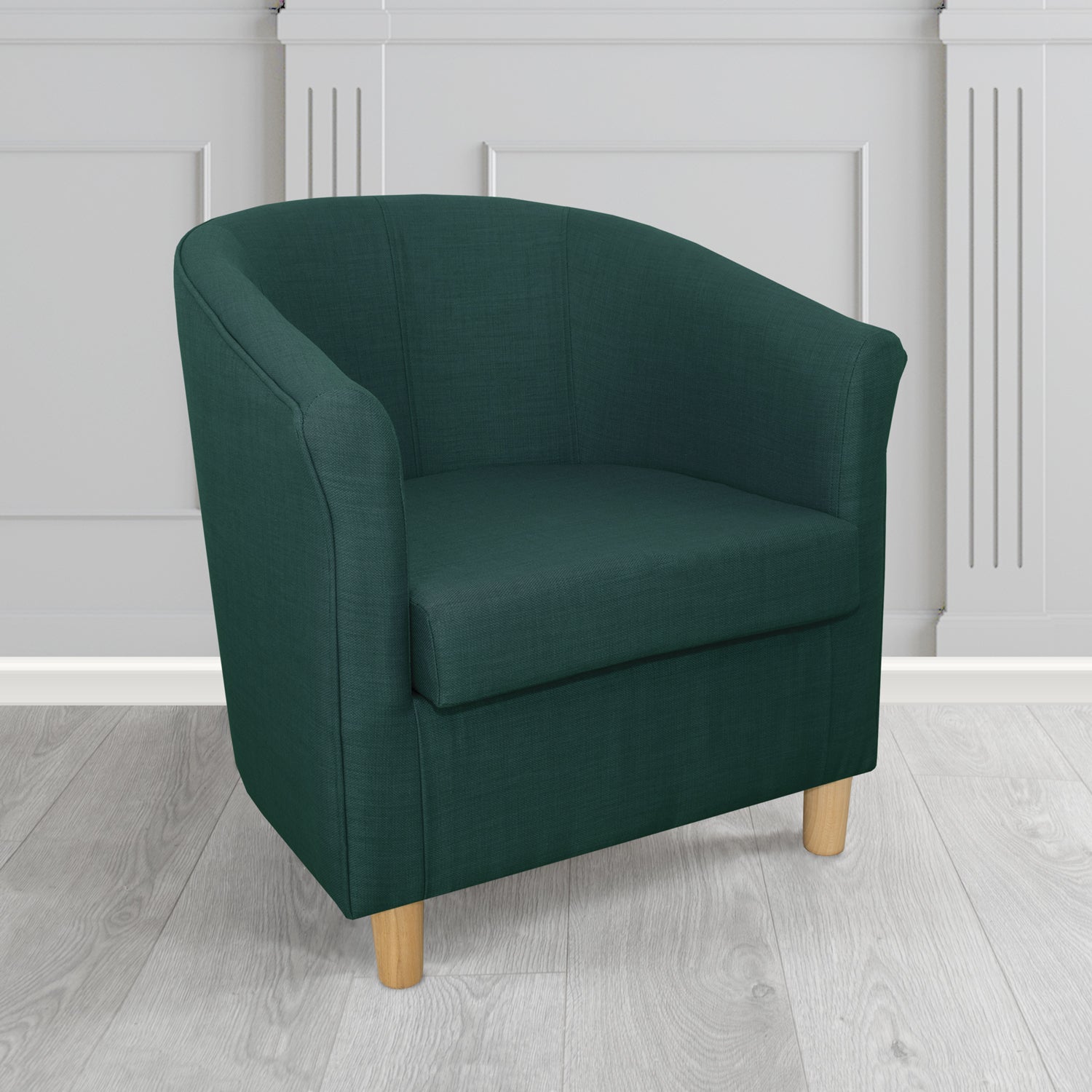 Tuscany Tub Chair in Romo Osumi Plain Cotton Blend Crib 5 Fabric