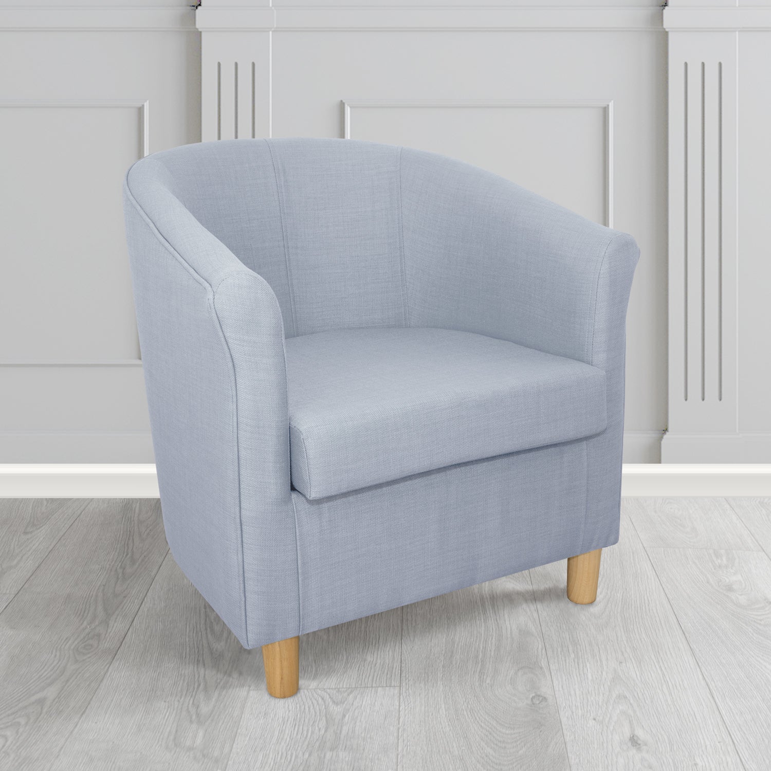 Tuscany Tub Chair in Romo Osumi Plain Cotton Blend Crib 5 Fabric