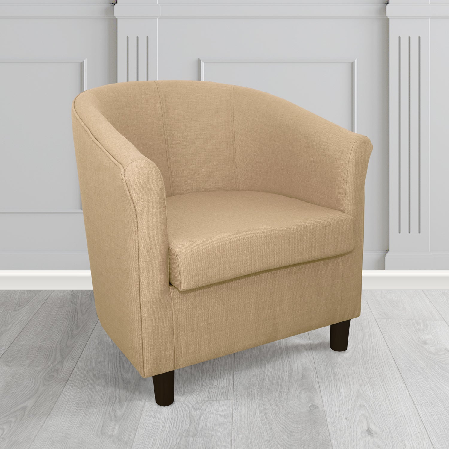 Tuscany Tub Chair in Romo Osumi Plain Cotton Blend Crib 5 Fabric