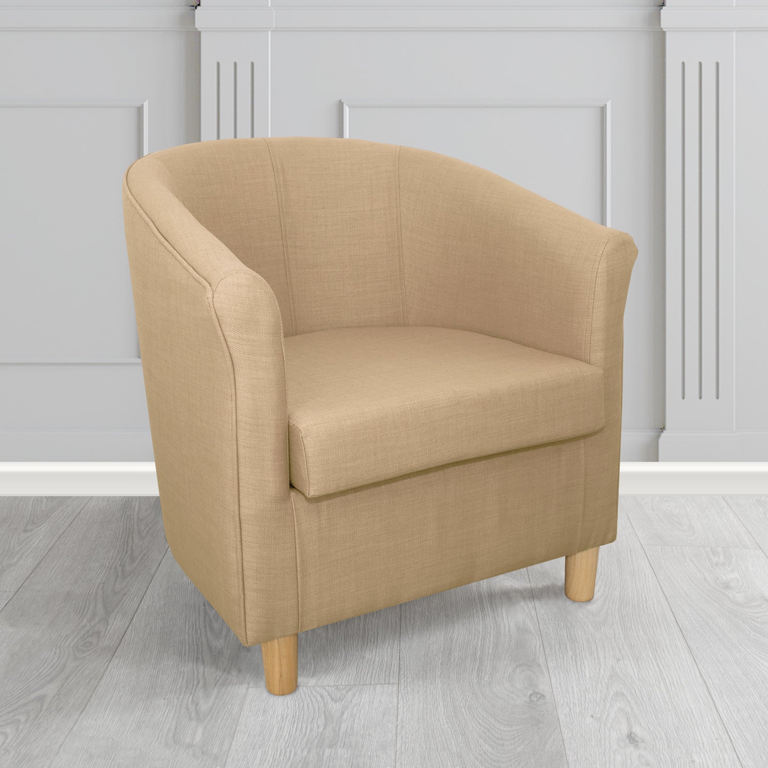 Tuscany Tub Chair in Romo Osumi Plain Cotton Blend Crib 5 Fabric