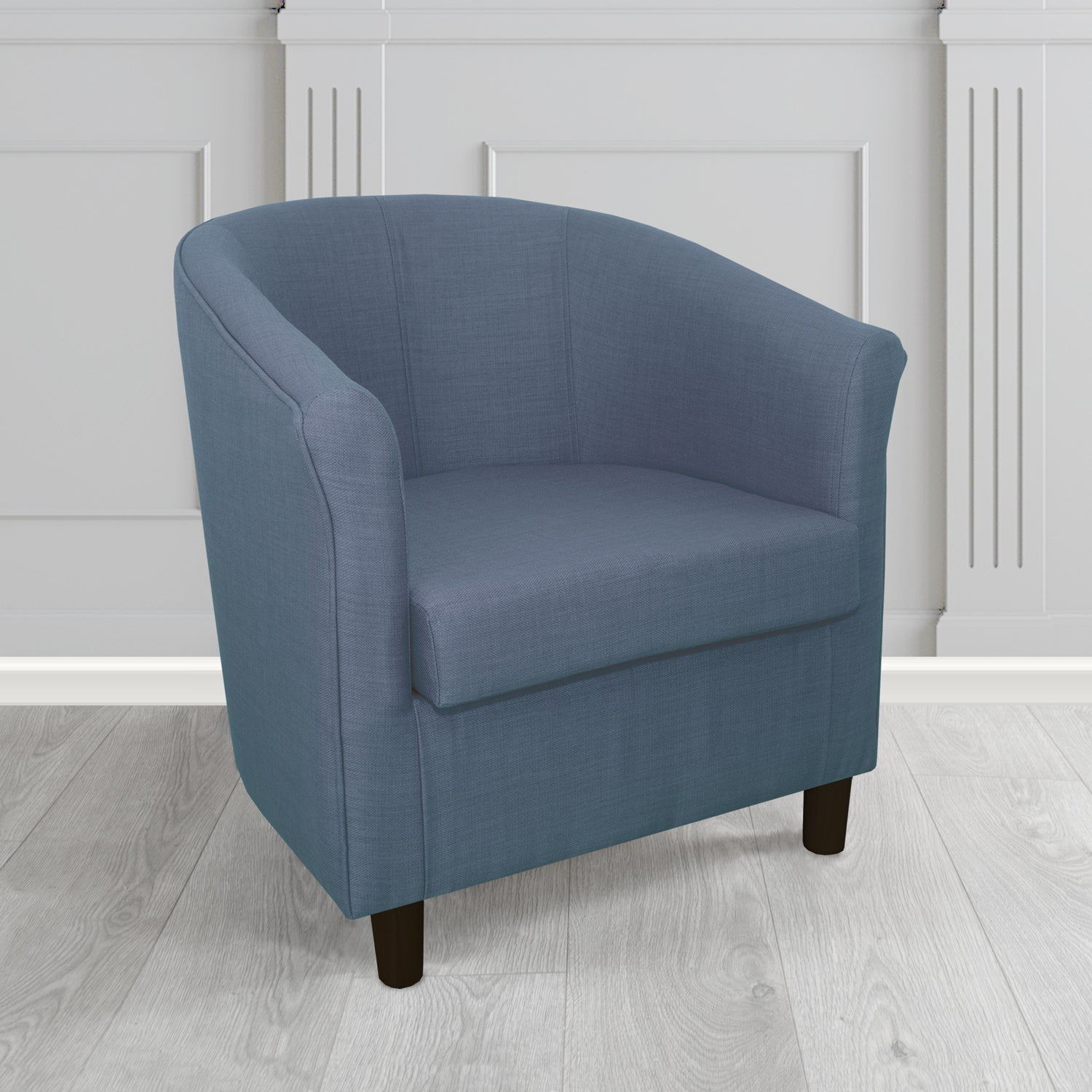 Tuscany Tub Chair in Romo Osumi Plain Cotton Blend Crib 5 Fabric