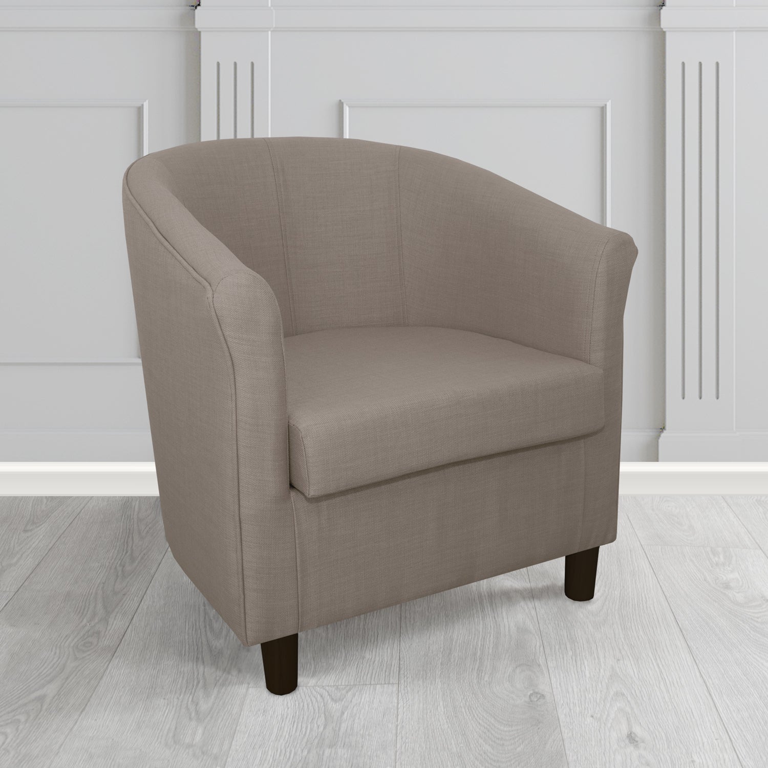Tuscany Tub Chair in Romo Osumi Plain Cotton Blend Crib 5 Fabric