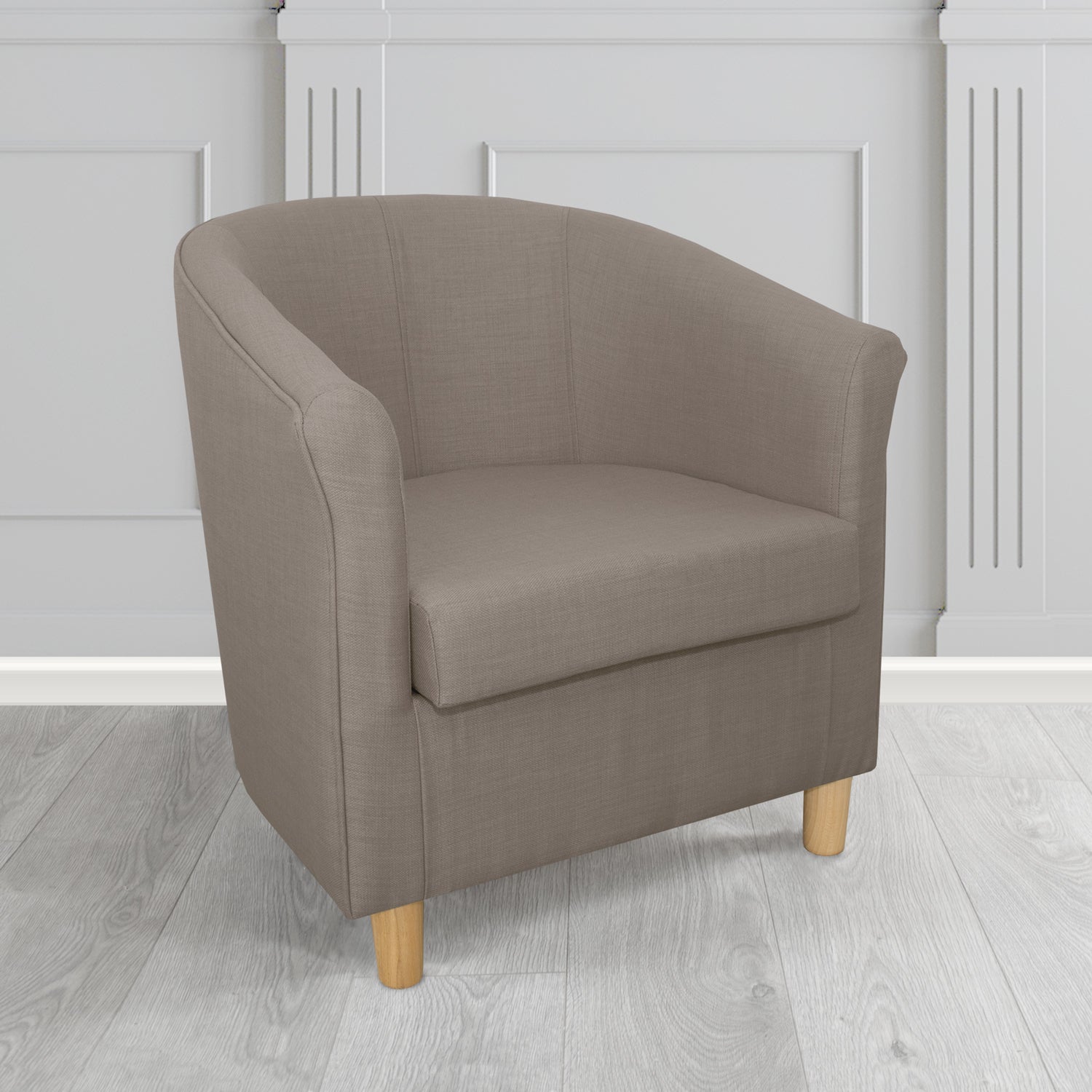 Tuscany Tub Chair in Romo Osumi Plain Cotton Blend Crib 5 Fabric