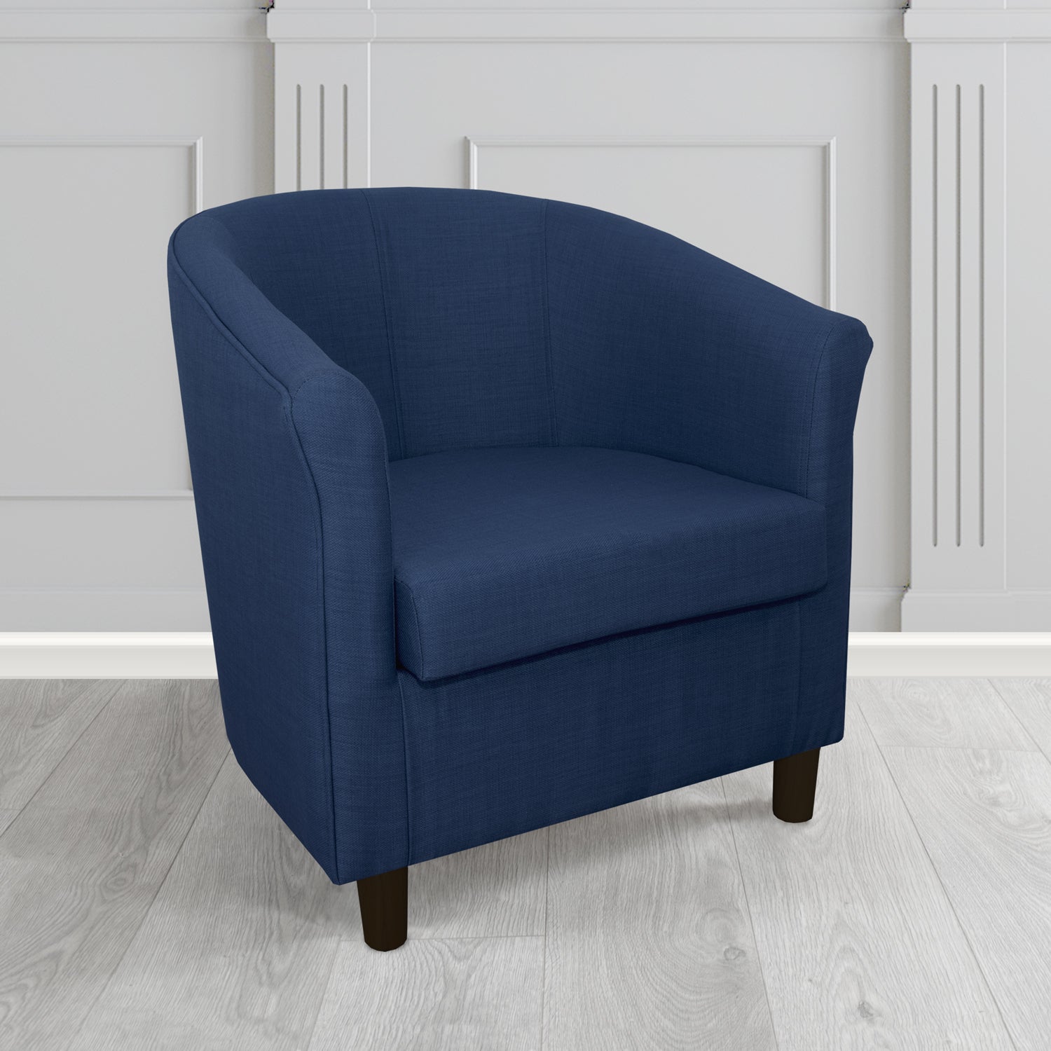 Tuscany Tub Chair in Romo Osumi Plain Cotton Blend Crib 5 Fabric