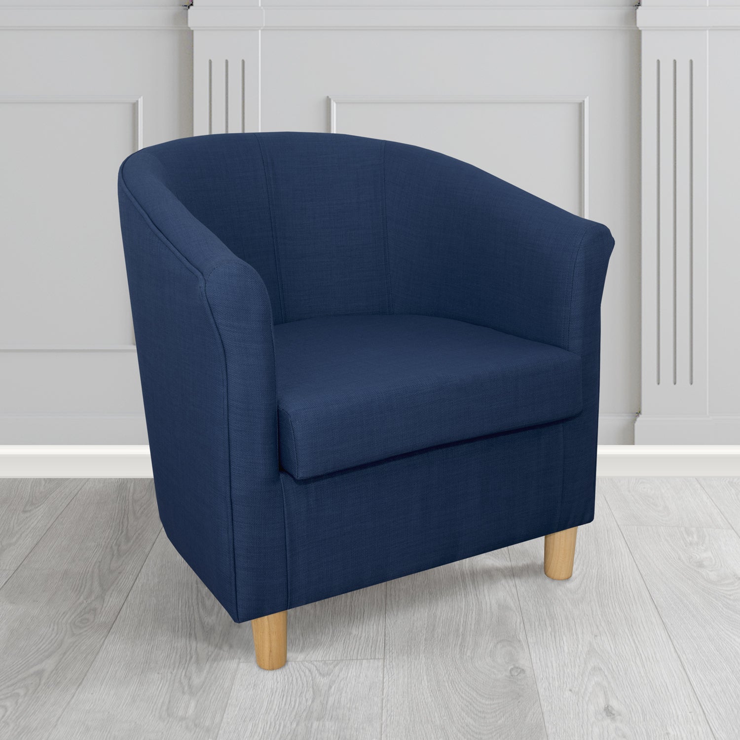 Tuscany Tub Chair in Romo Osumi Plain Cotton Blend Crib 5 Fabric