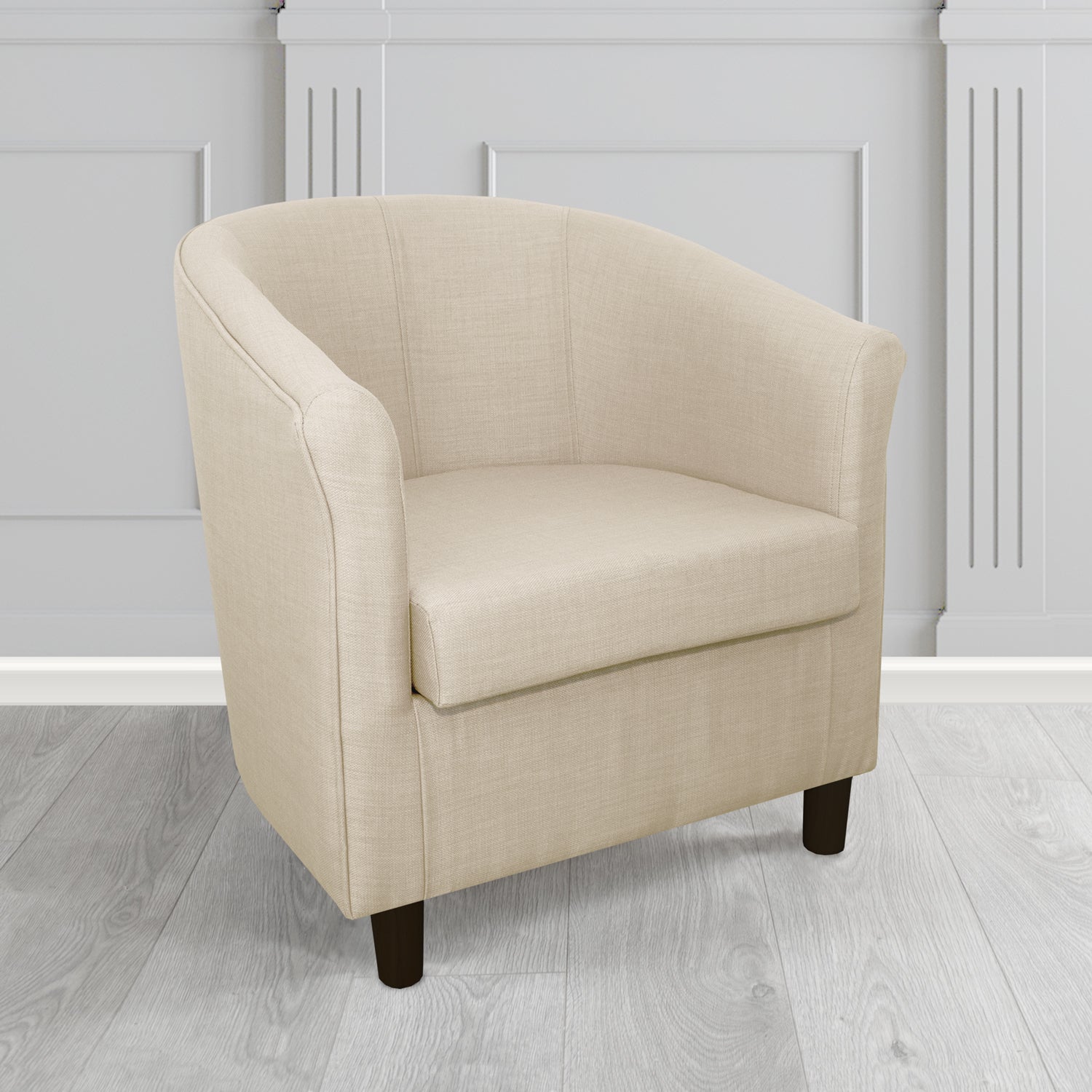 Tuscany Tub Chair in Romo Osumi Plain Cotton Blend Crib 5 Fabric