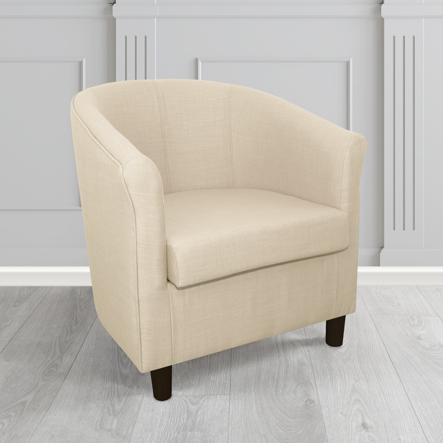 Tuscany Tub Chair in Romo Osumi Plain Cotton Blend Crib 5 Fabric