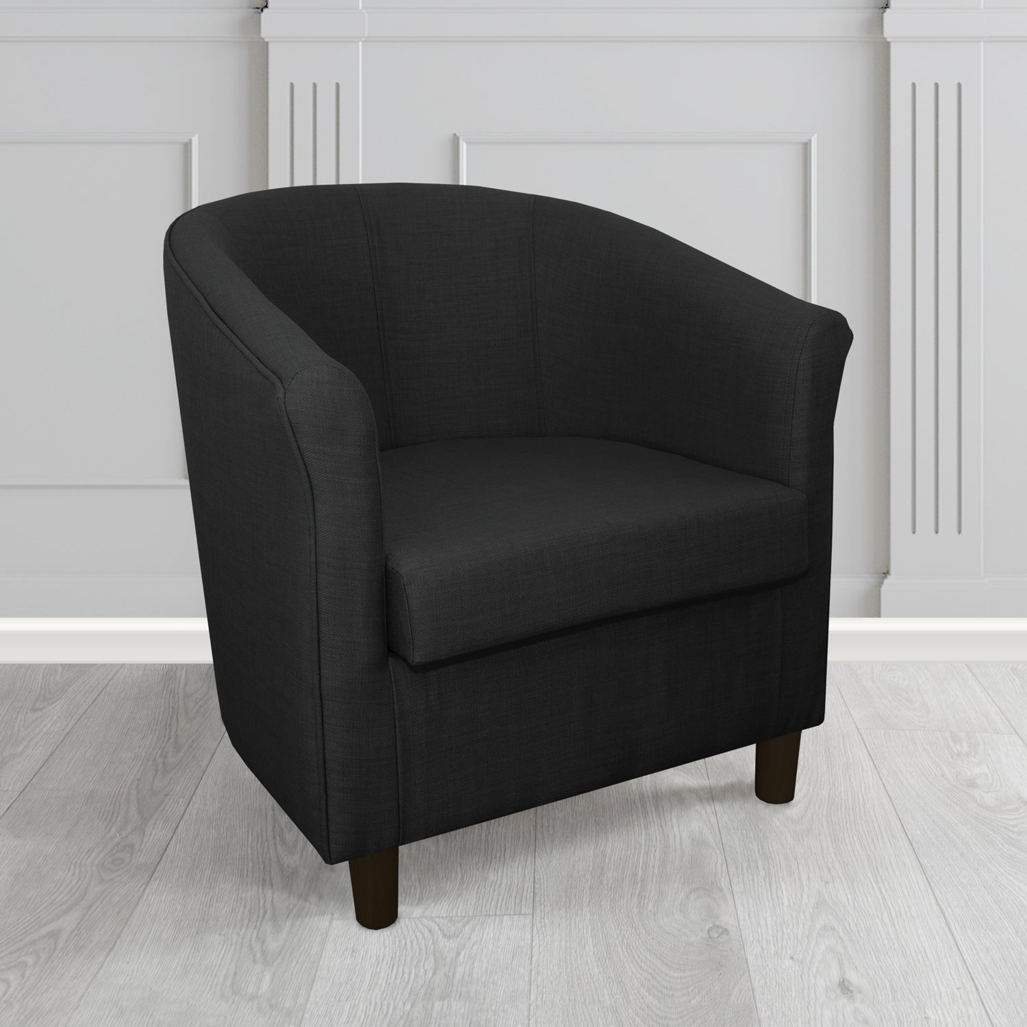 Tuscany Tub Chair in Romo Osumi Plain Cotton Blend Crib 5 Fabric