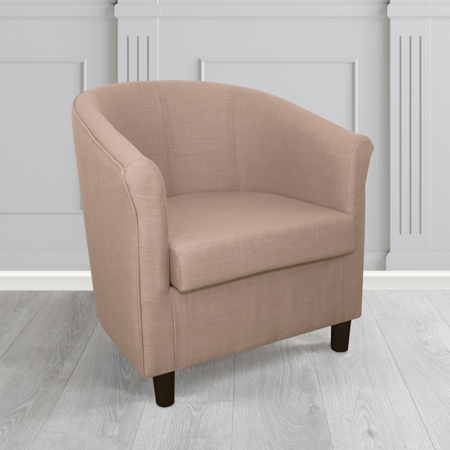Tuscany Tub Chair in Romo Osumi Plain Cotton Blend Crib 5 Fabric