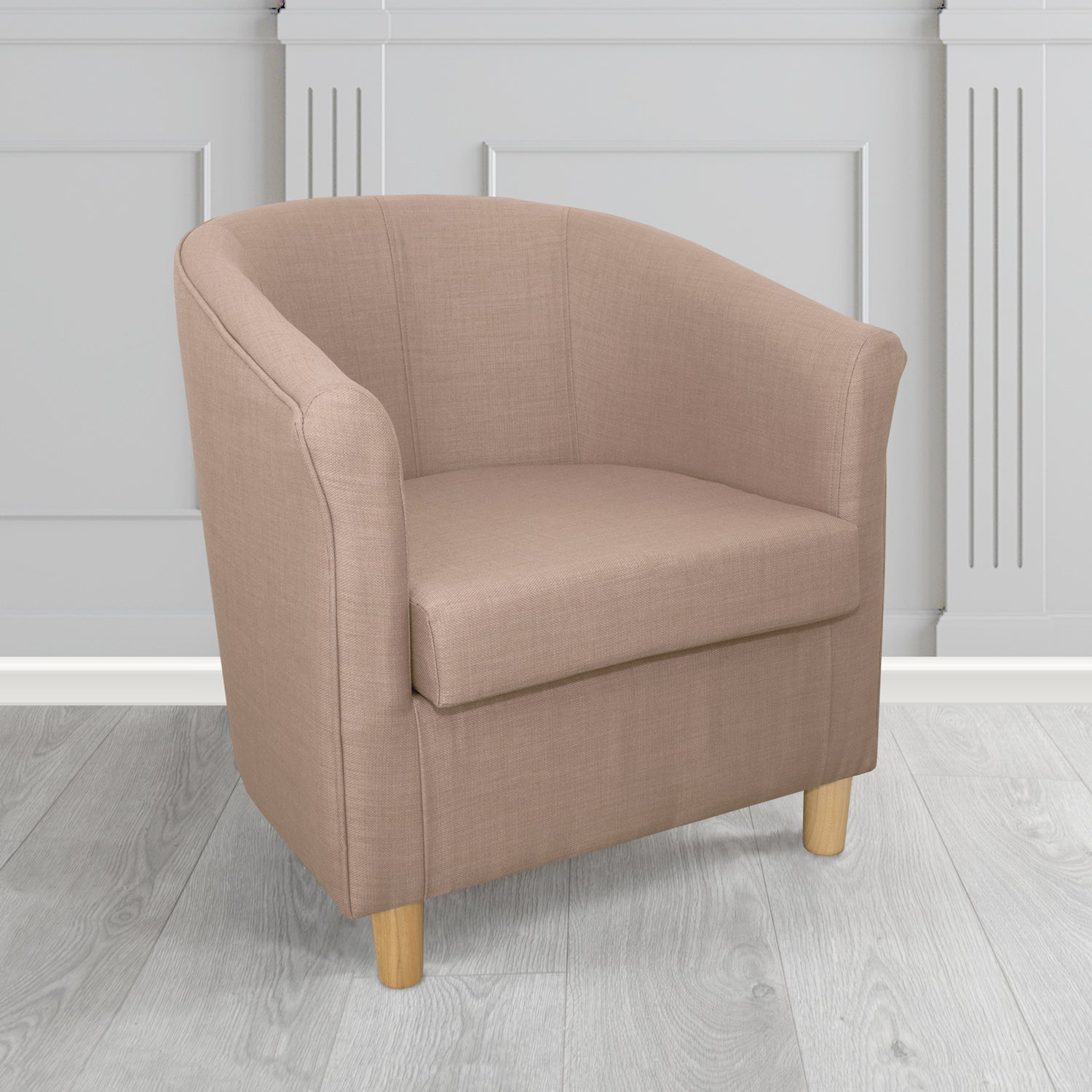 Tuscany Tub Chair in Romo Osumi Plain Cotton Blend Crib 5 Fabric