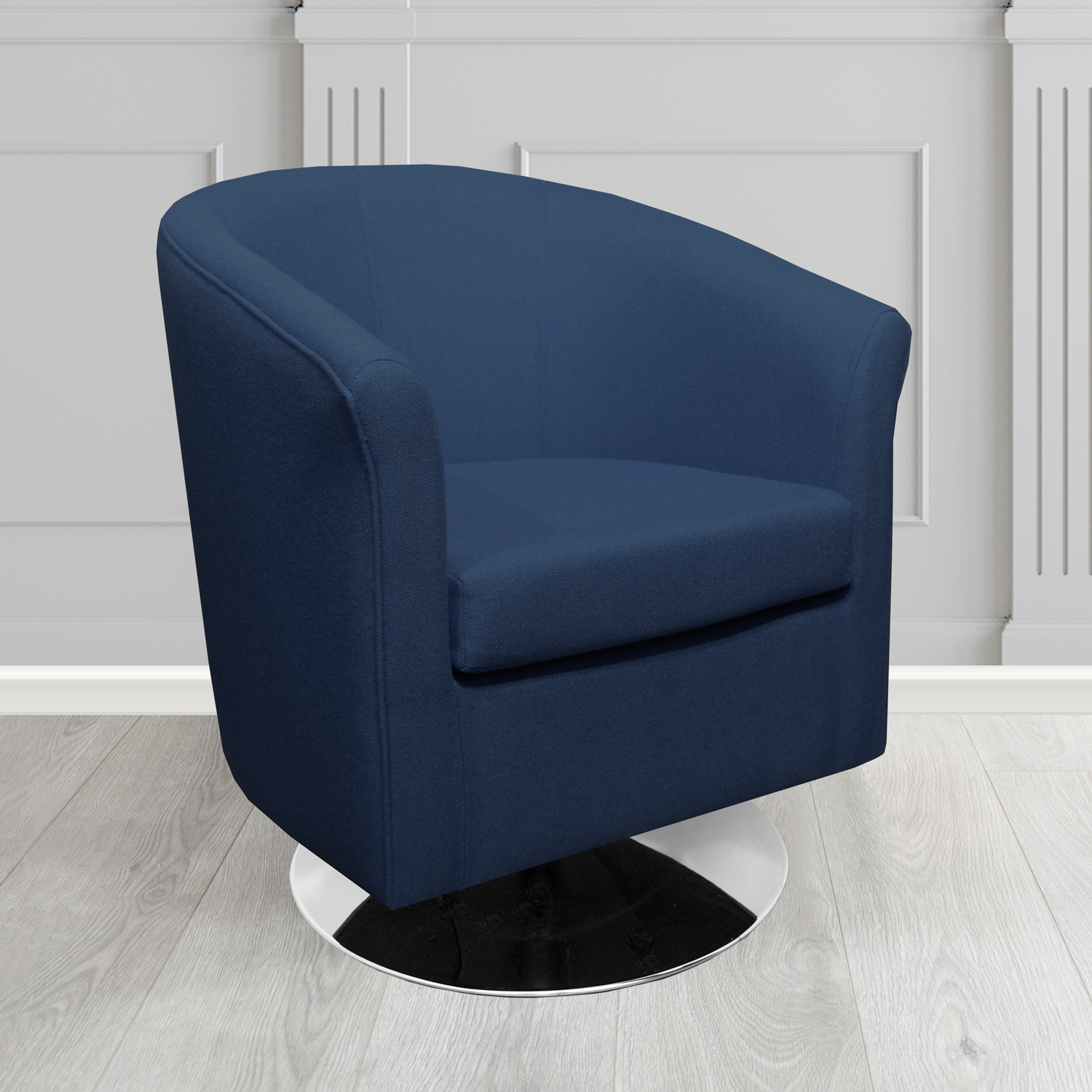 Tuscany Swivel Tub Chair in Camira Mainline Plus Crib 5 Fabric