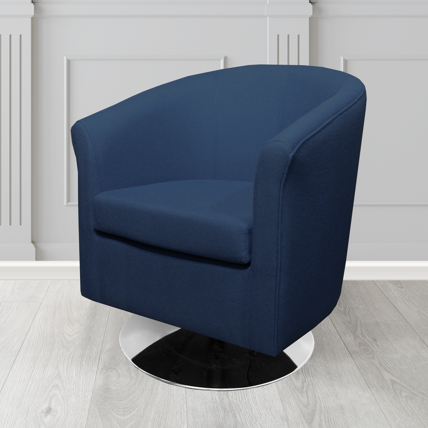 Tuscany Swivel Tub Chair in Camira Mainline Plus Crib 5 Fabric