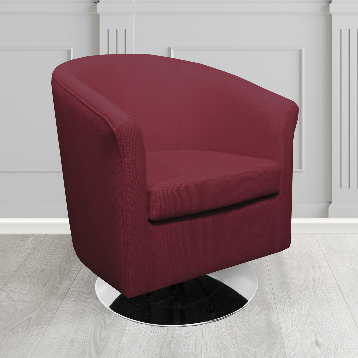 Tuscany Swivel Tub Chair in Camira Mainline Plus Crib 5 Fabric