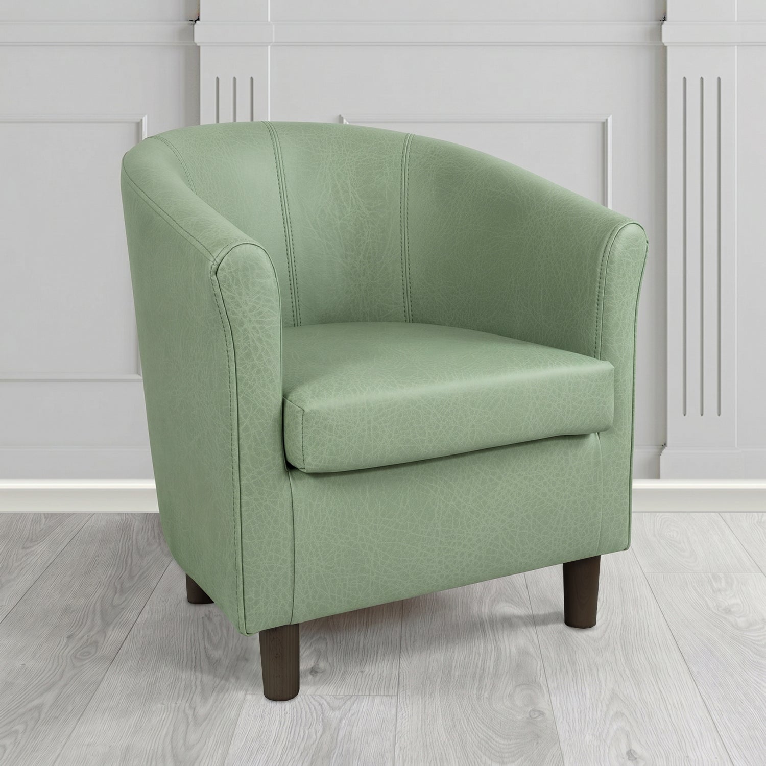 Tuscany Tub Chair in Crest Leather Saloon Semi-Aniline Crib 5 Genuine Leather