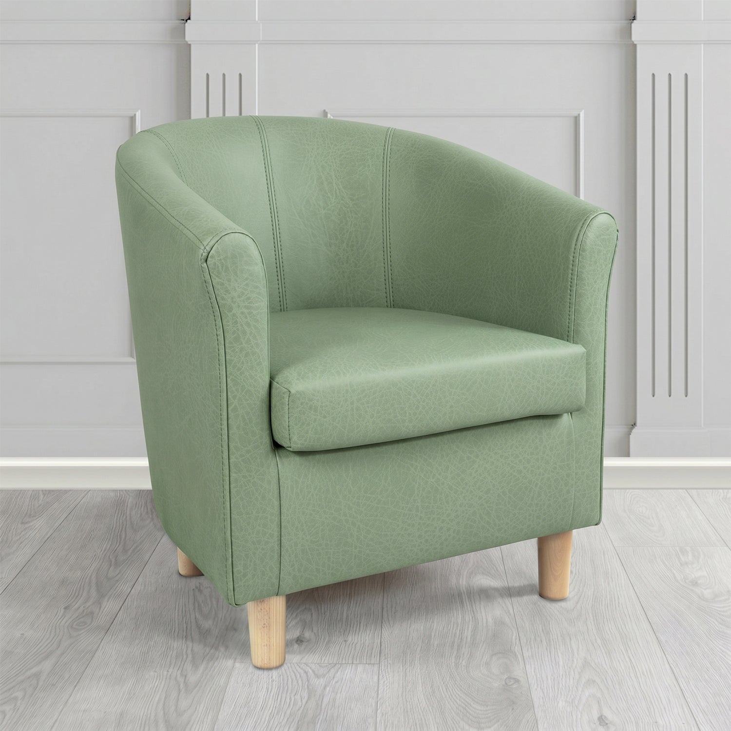 Tuscany Tub Chair in Crest Leather Saloon Semi-Aniline Crib 5 Genuine Leather
