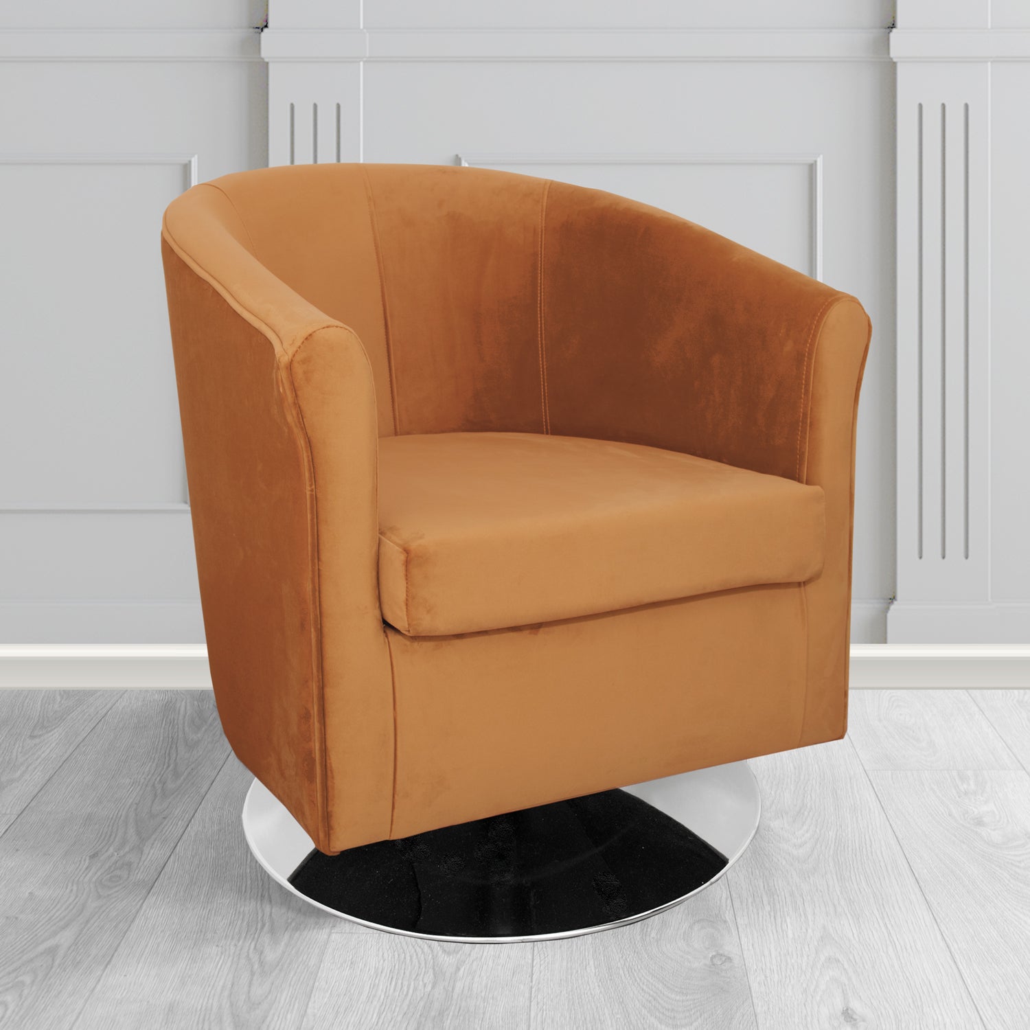 Tuscany Swivel Tub Chair in Sapore Velvet Fabric