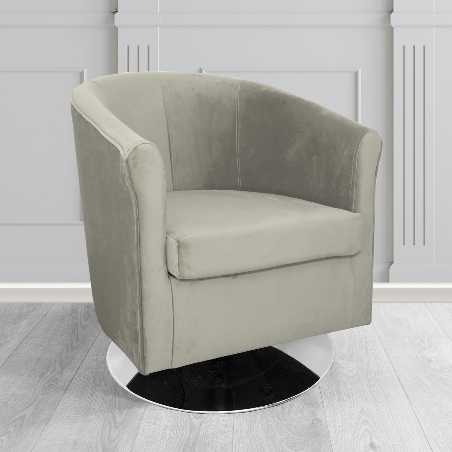 Tuscany Swivel Tub Chair in Sapore Velvet Fabric