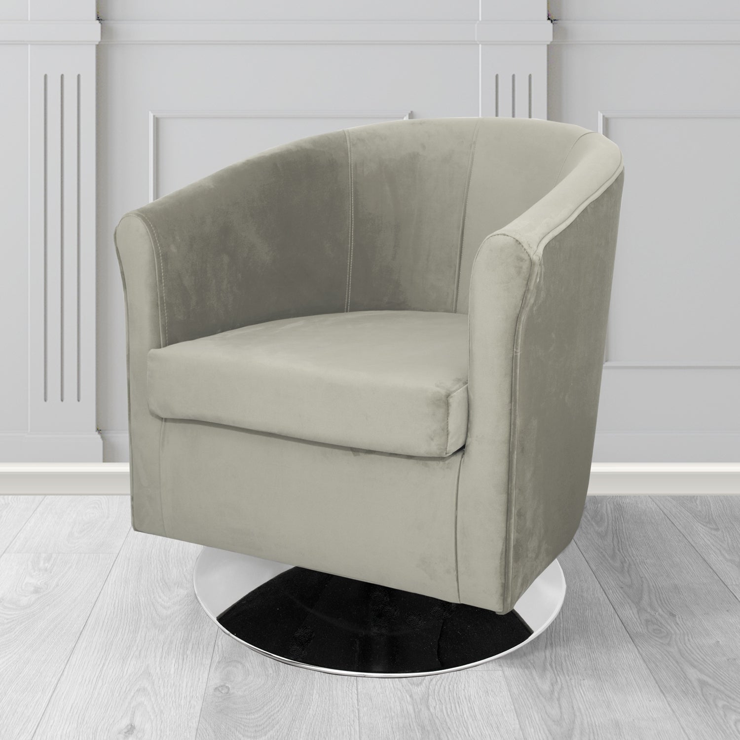Tuscany Swivel Tub Chair in Sapore Velvet Fabric