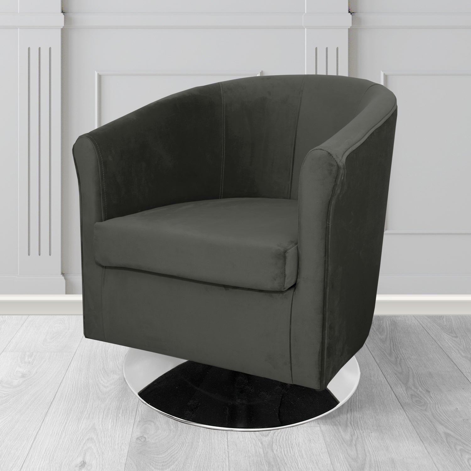 Tuscany Swivel Tub Chair in Sapore Velvet Fabric
