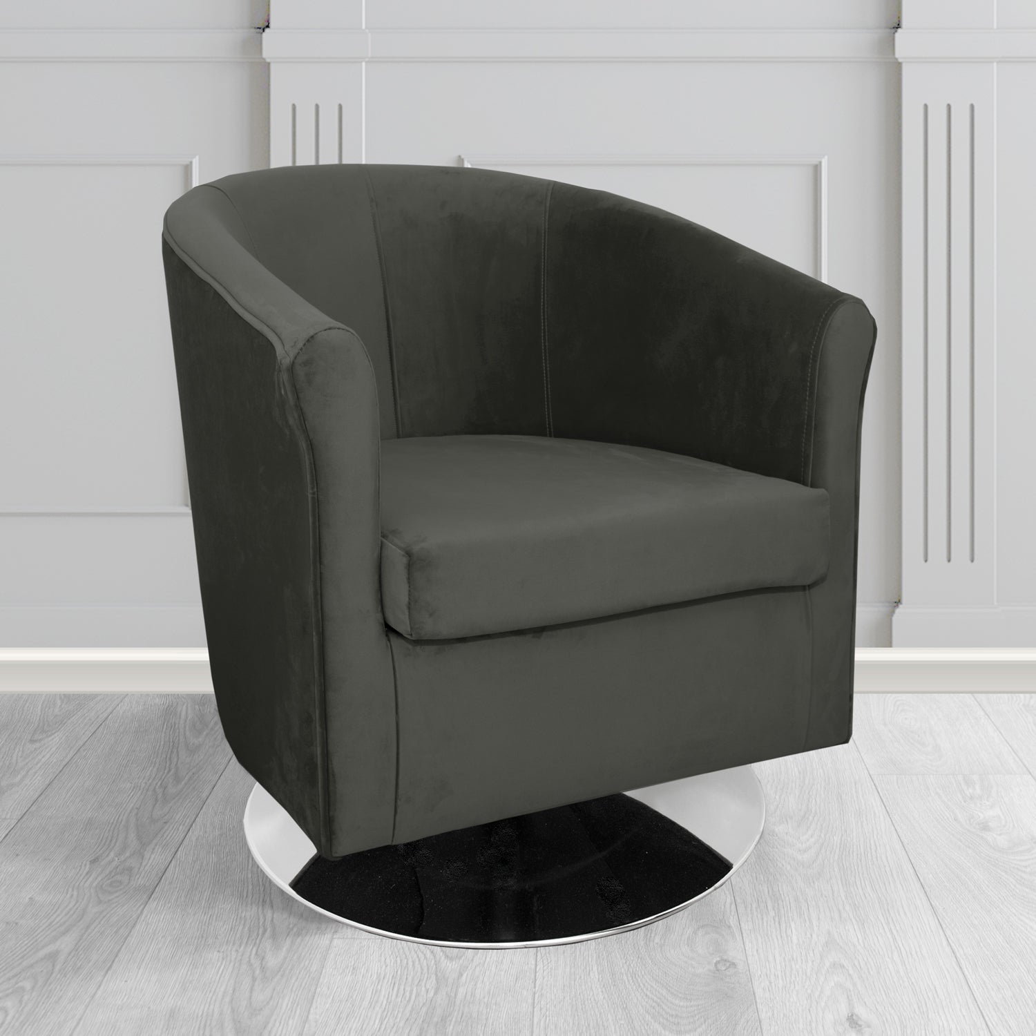 Tuscany Swivel Tub Chair in Sapore Velvet Fabric