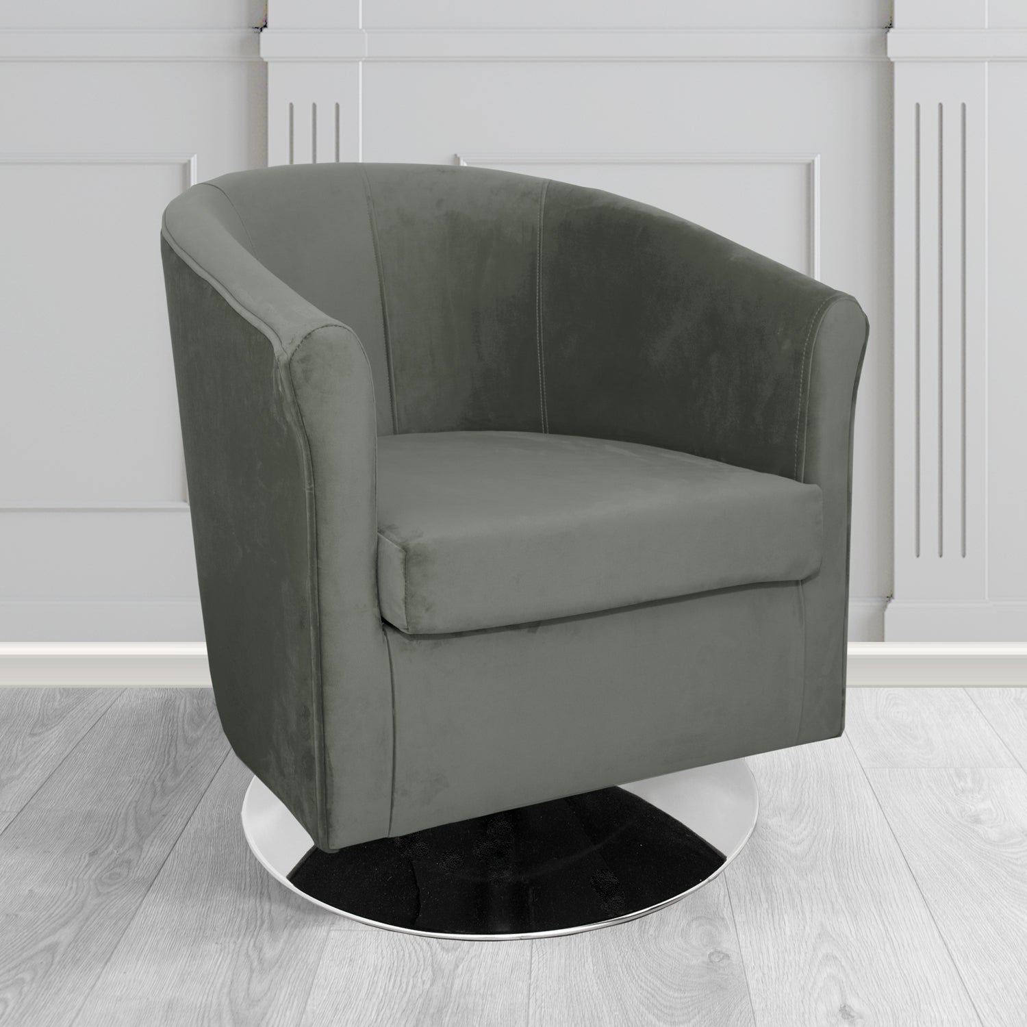 Tuscany Swivel Tub Chair in Sapore Velvet Fabric