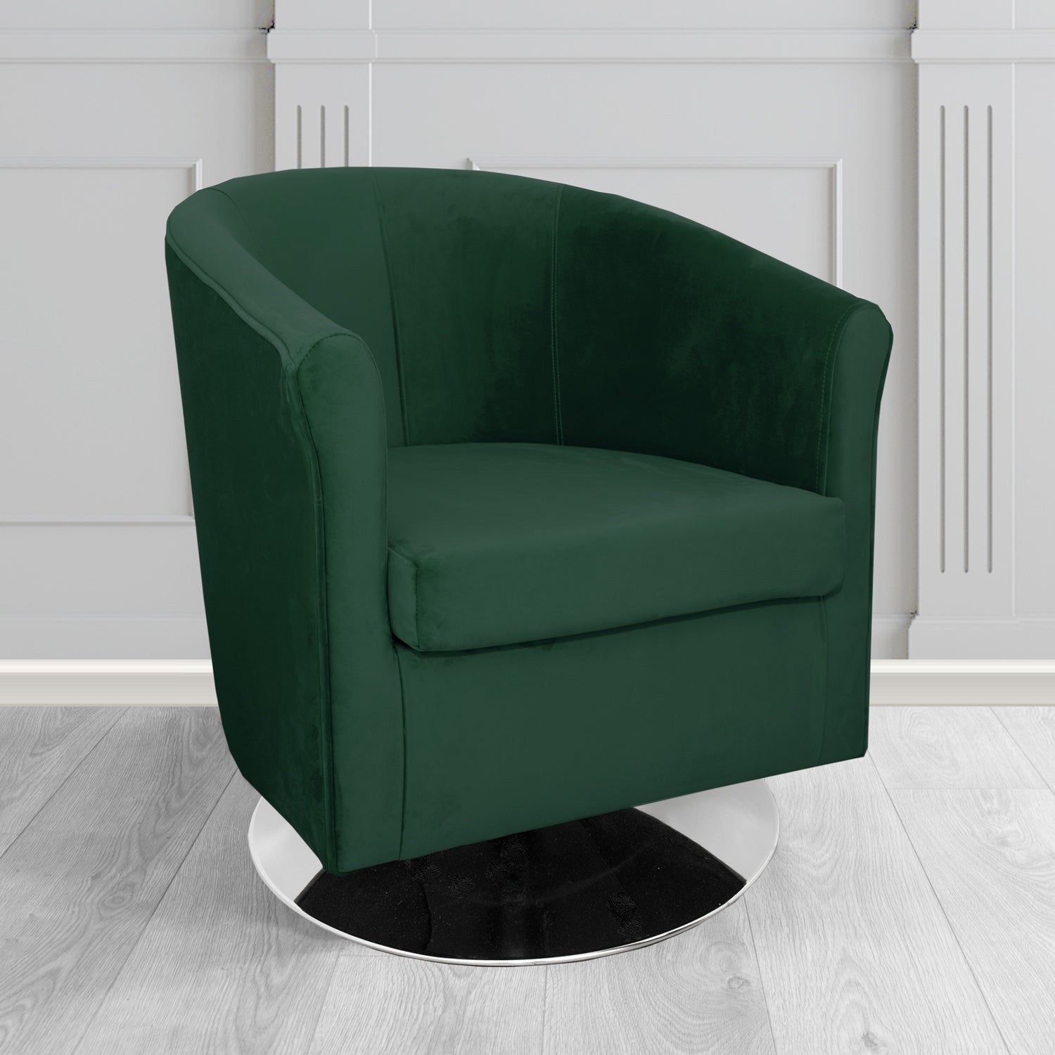 Tuscany Swivel Tub Chair in Sapore Velvet Fabric