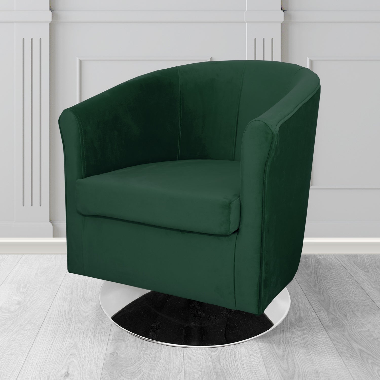 Tuscany Swivel Tub Chair in Sapore Velvet Fabric
