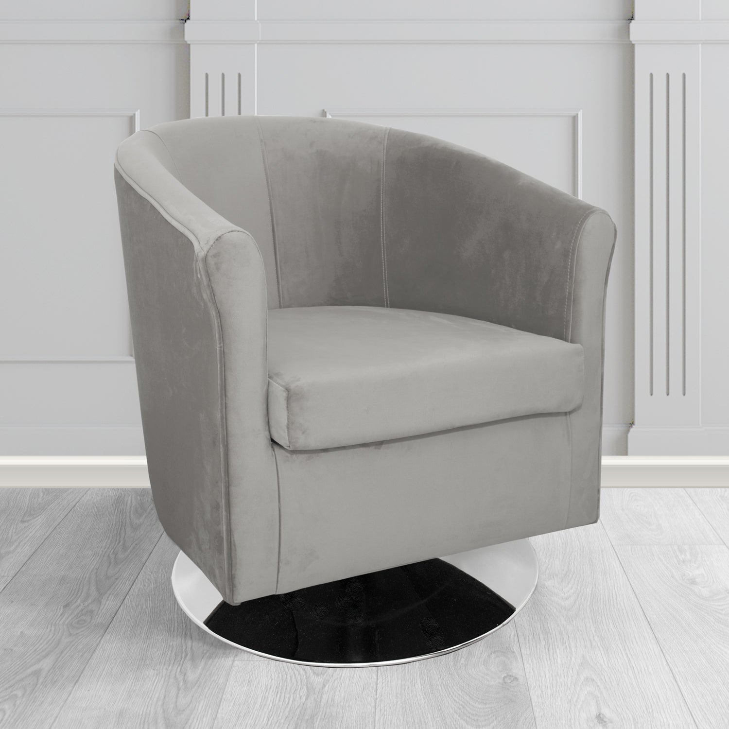 Tuscany Swivel Tub Chair in Sapore Velvet Fabric