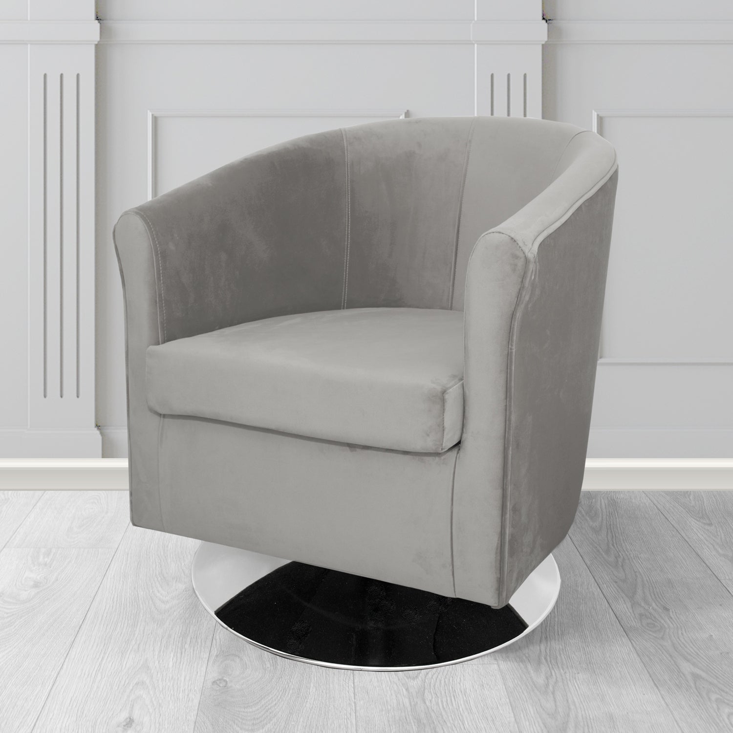 Tuscany Swivel Tub Chair in Sapore Velvet Fabric