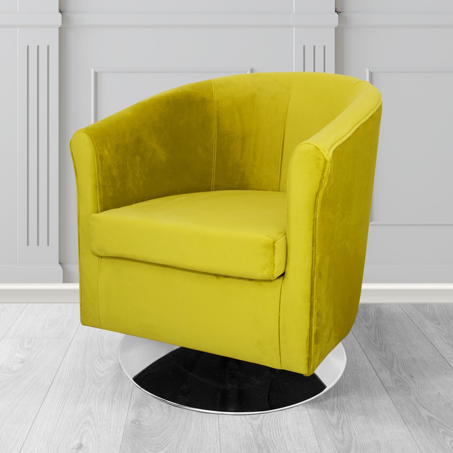 Tuscany Swivel Tub Chair in Sapore Velvet Fabric