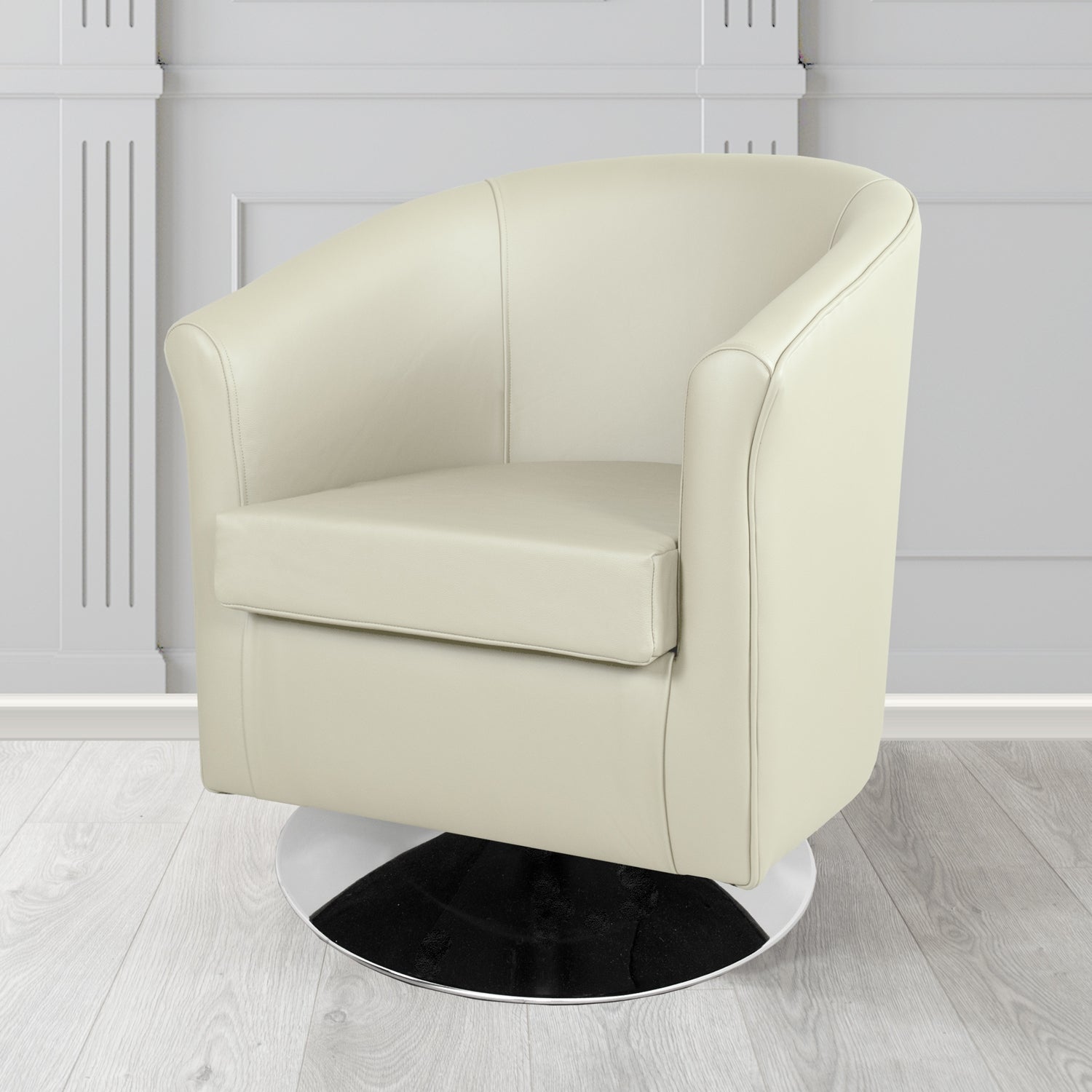 Tuscany Swivel Tub Chair in Crest Leather Shelly Crib 5 Genuine Leather