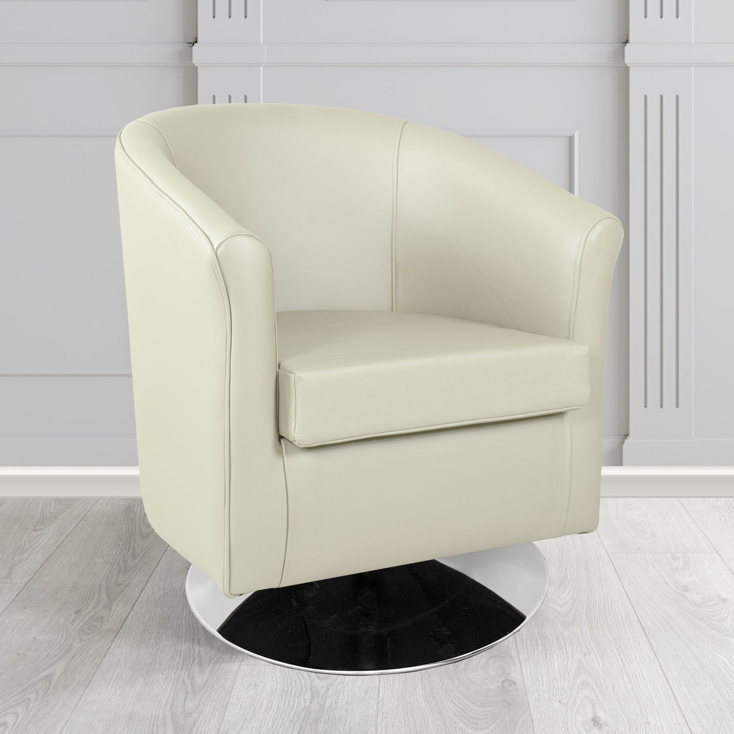 Tuscany Swivel Tub Chair in Crest Leather Shelly Crib 5 Genuine Leather