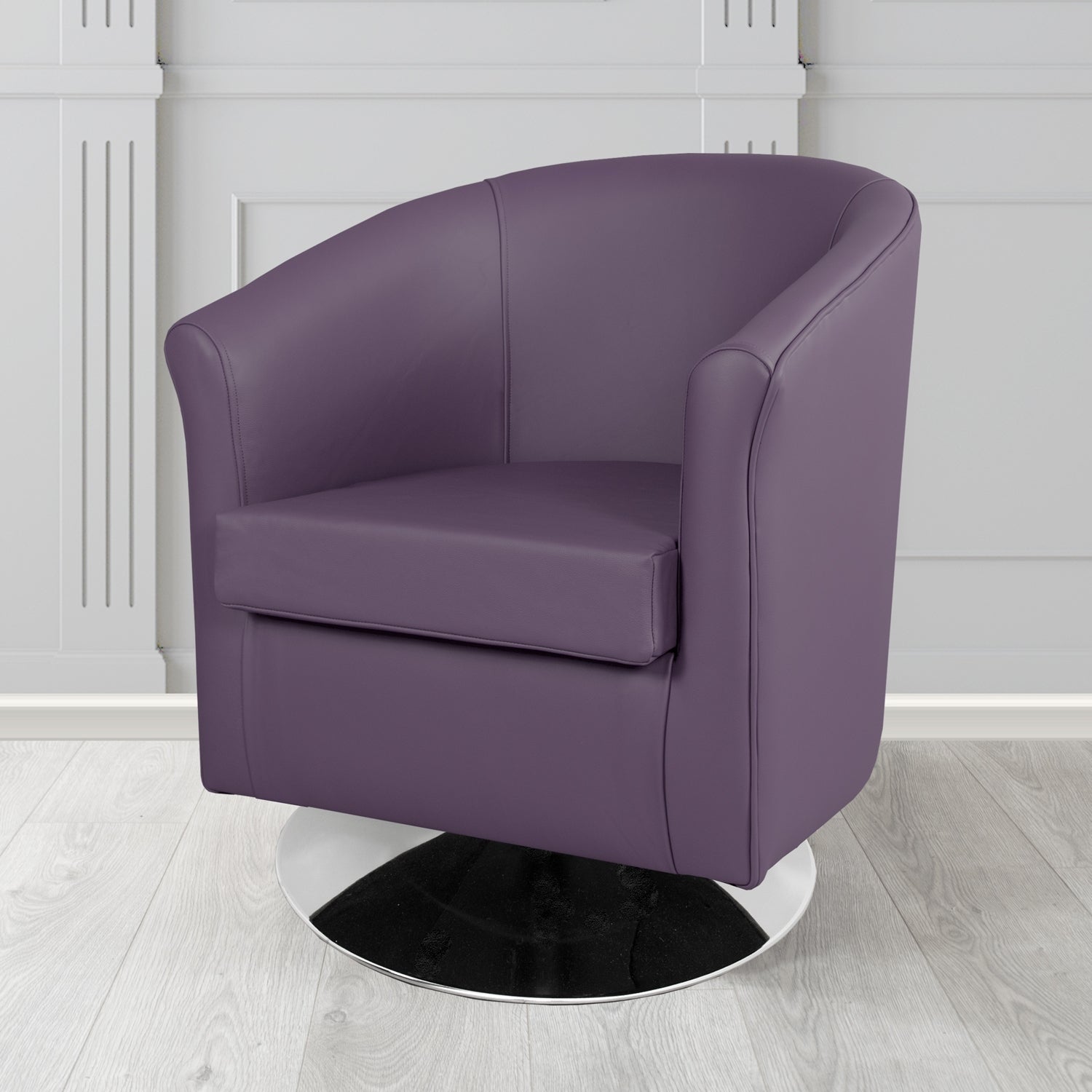 Tuscany Swivel Tub Chair in Crest Leather Shelly Crib 5 Genuine Leather