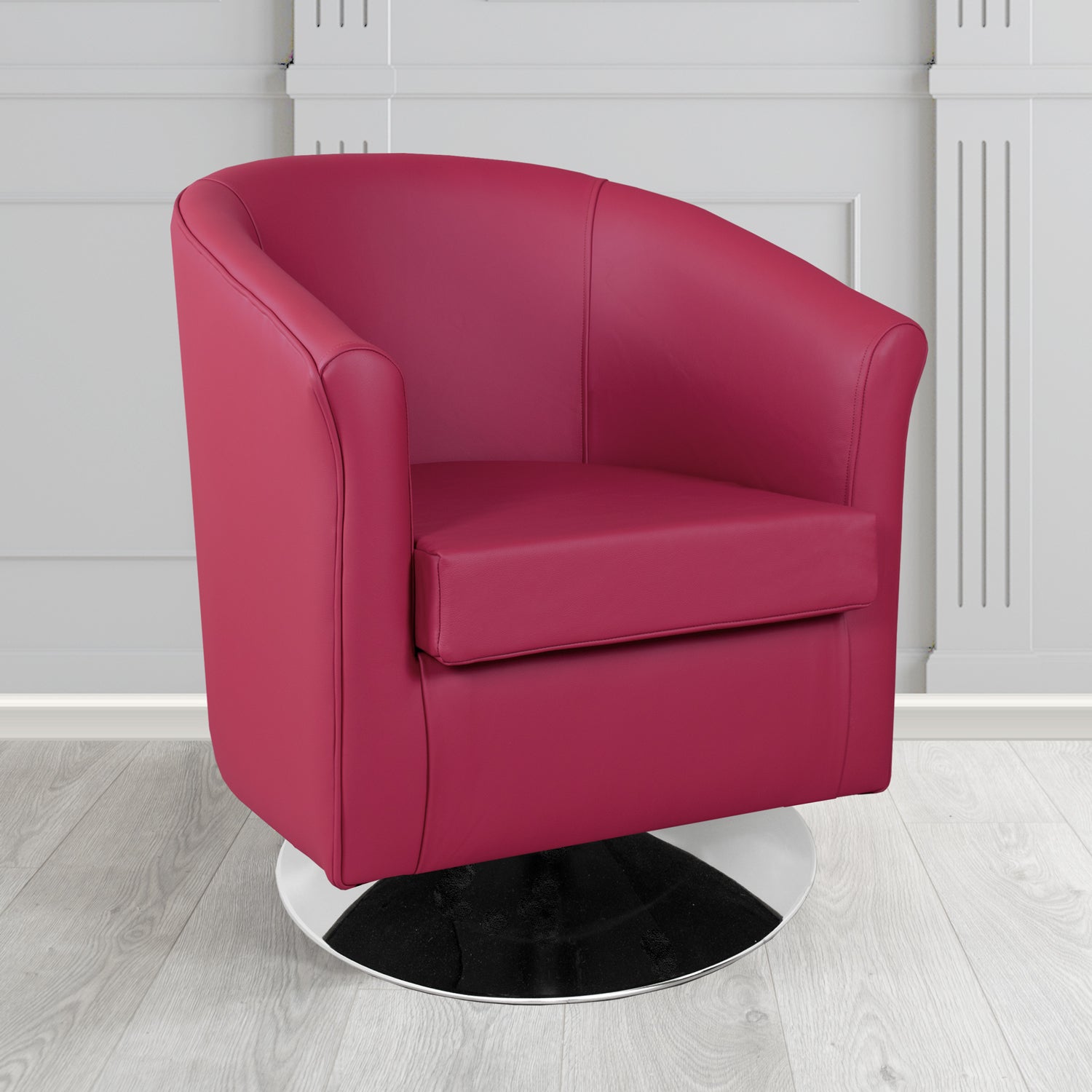 Tuscany Swivel Tub Chair in Crest Leather Shelly Crib 5 Genuine Leather