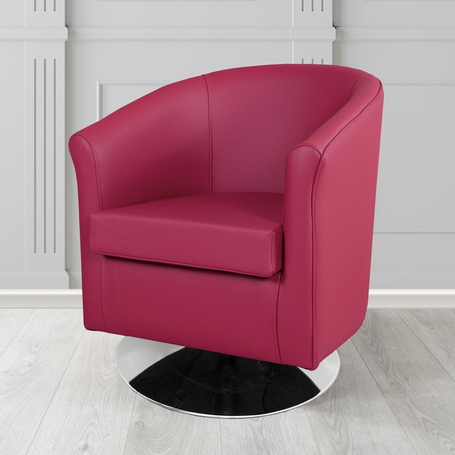 Tuscany Swivel Tub Chair in Crest Leather Shelly Crib 5 Genuine Leather